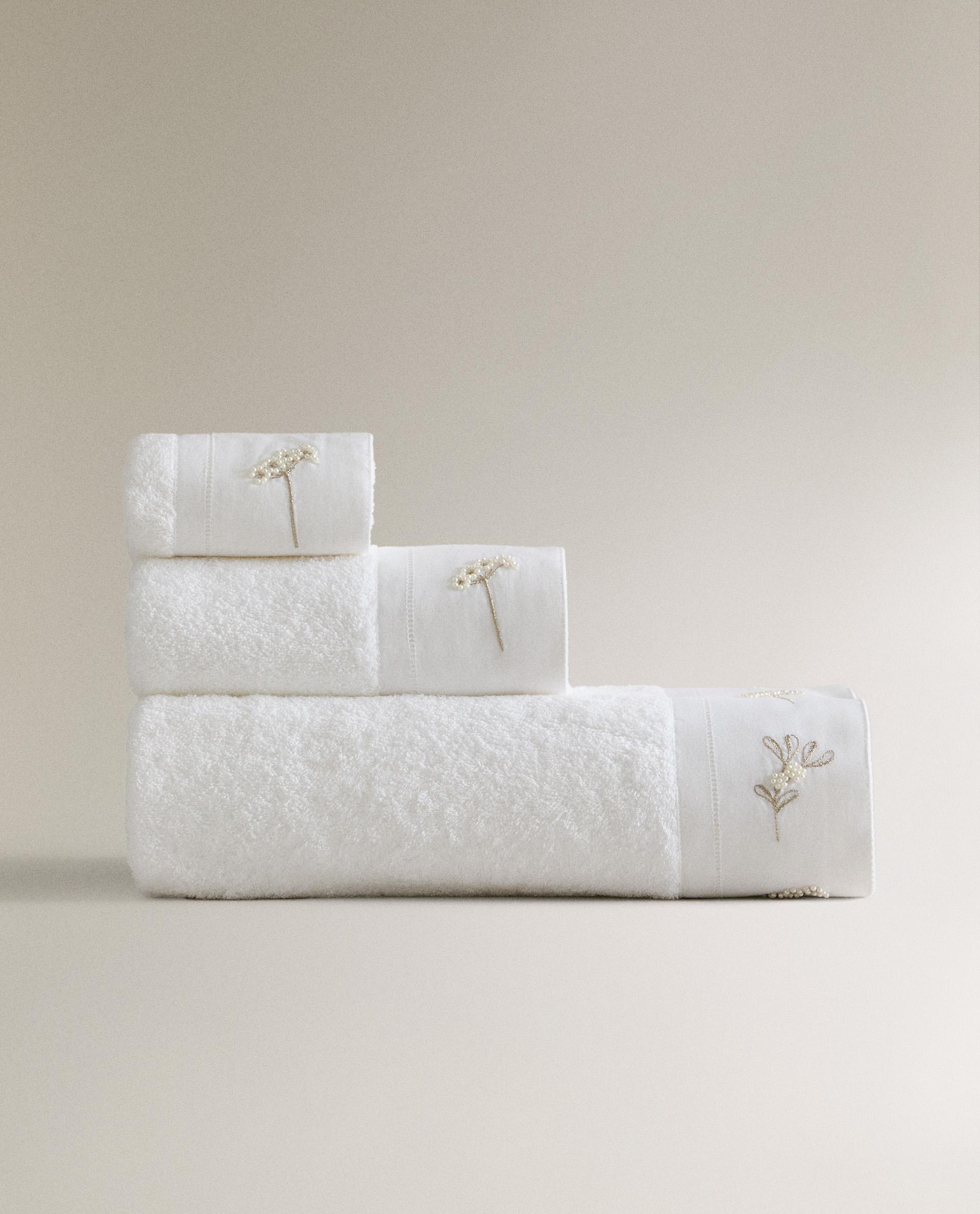 Zara home bath towels sale