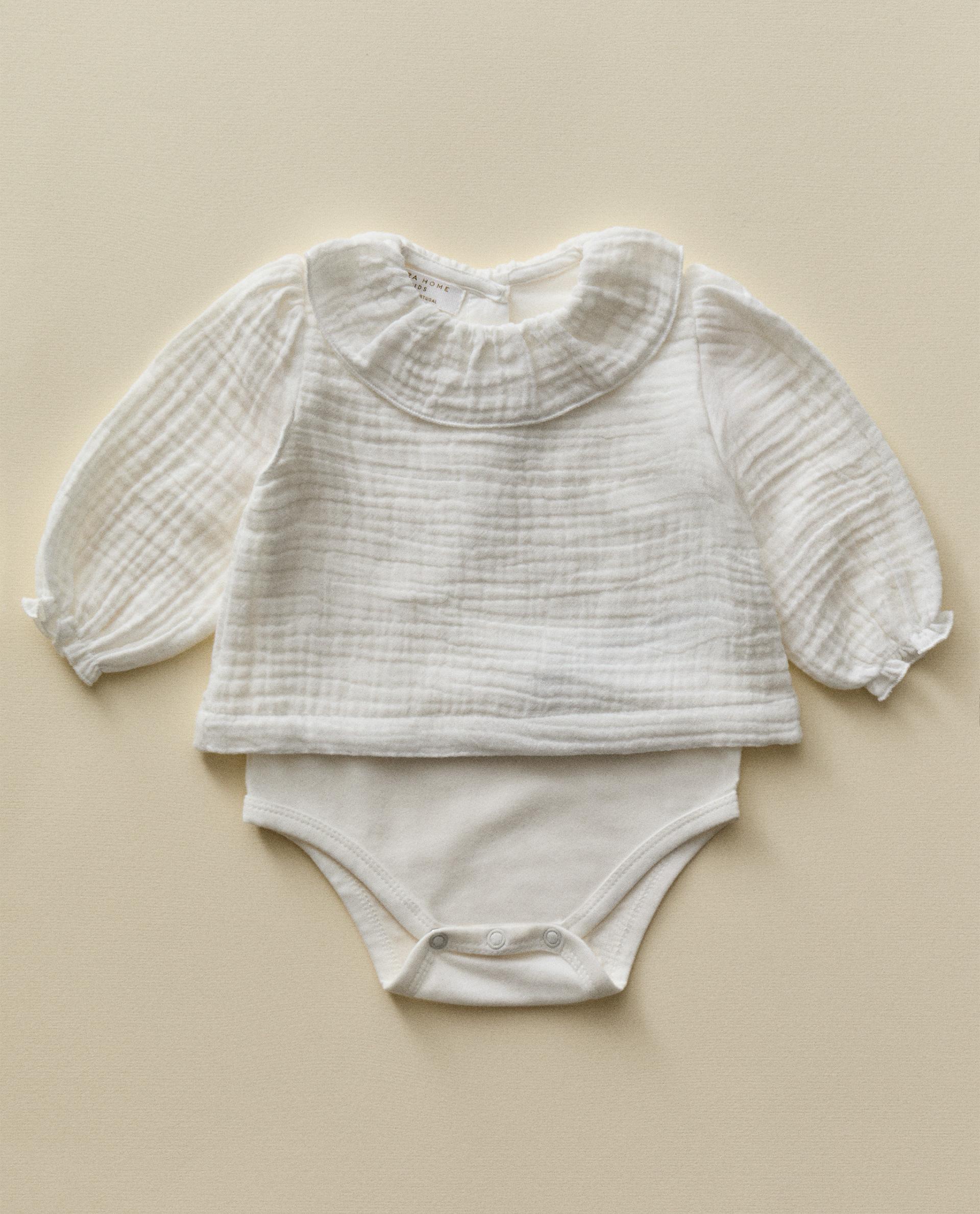 Body Zara Abbigliamento Neonato 0-6 MESI/ CONFEZIONE TRE BODY