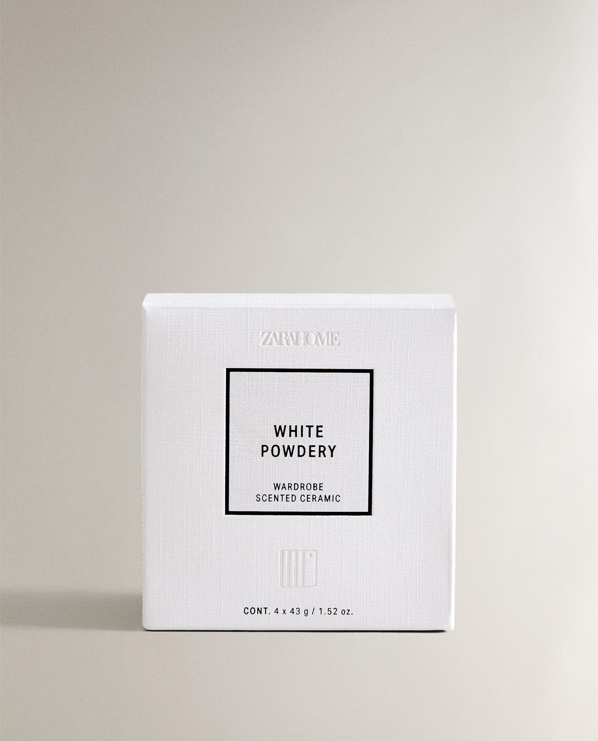 WHITE POWDERY SCENTED WARDROBE BAR PACK (PACK OF 4)