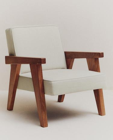 WALNUT UPHOLSTERED ACCENT CHAIR ZARA HOME BY BLASCO