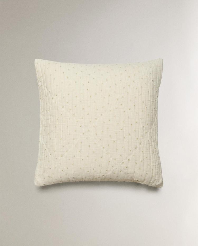 KIDS' FLORAL MUSLIN CUSHION COVER KIDS' FLORAL MUSLIN CUSHION COVER