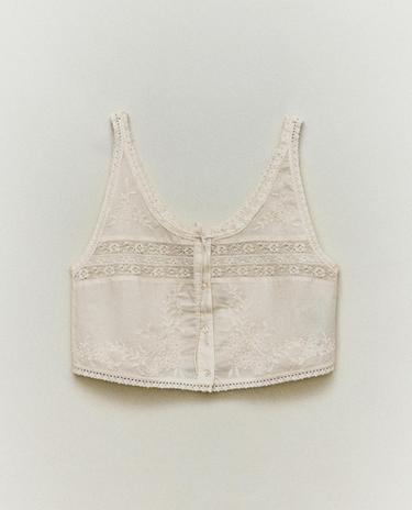 توب قطن بدانتيل