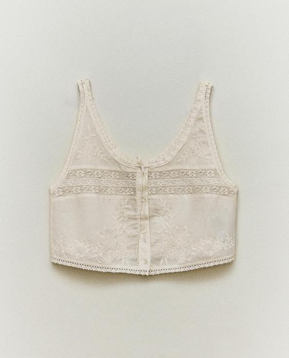 توب قطن بدانتيل