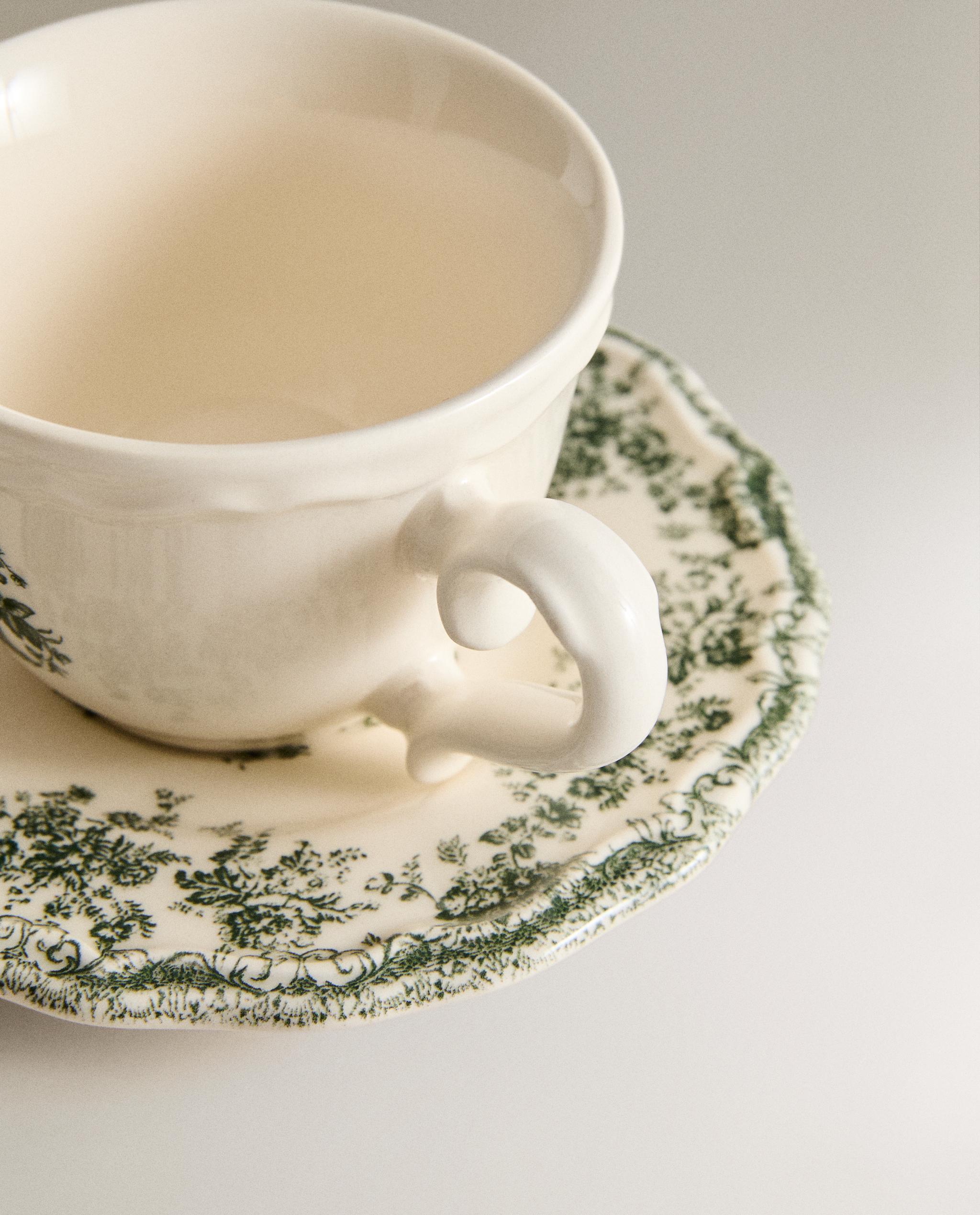 FLORAL COFFEE CUP AND SAUCER product thumbnail 3