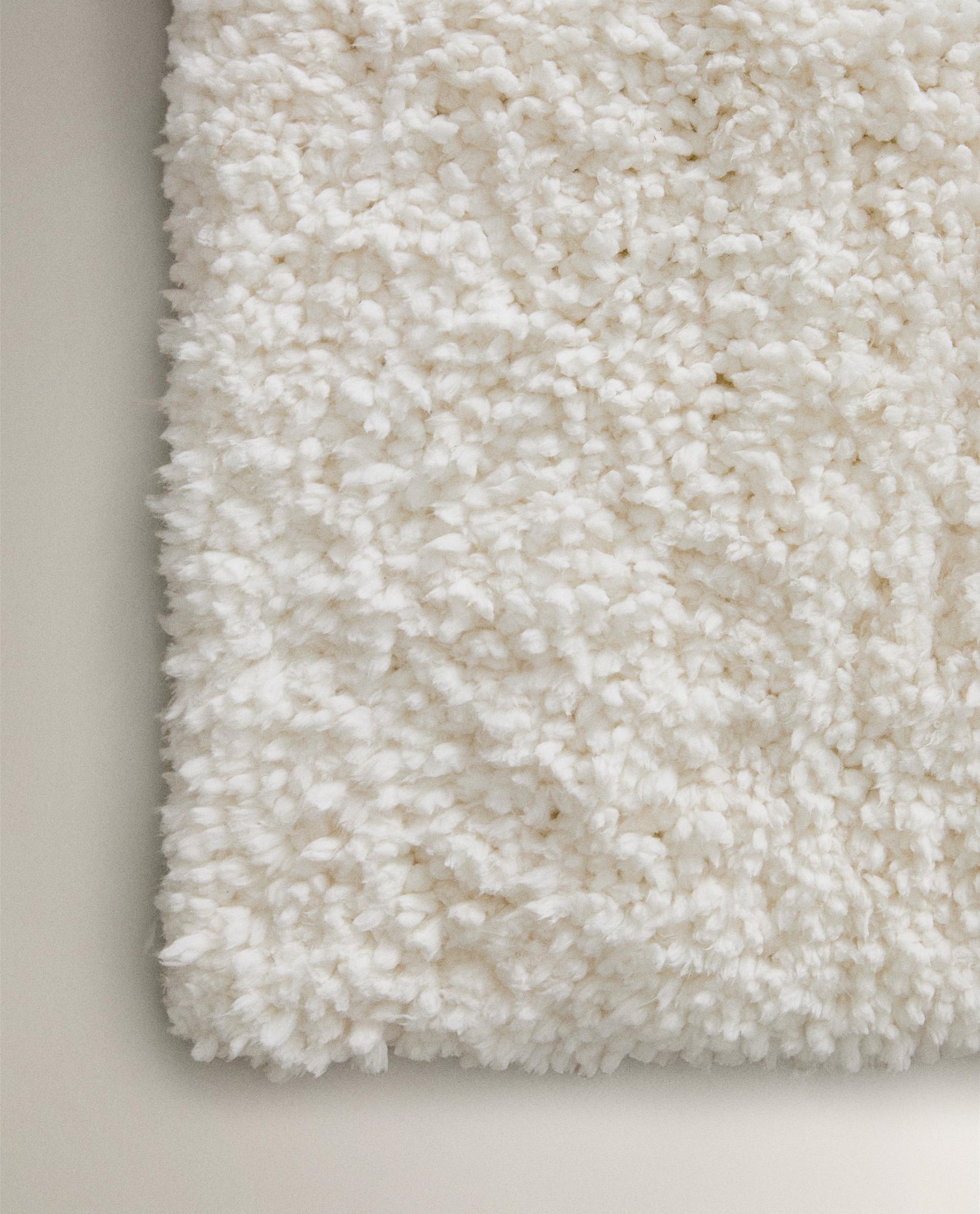 ザラホーム　ZARA HOME フェイクファーエコファーブランケット　白 ザラホーム ZARA HOME フェイクファーエコファーブランケット 白
