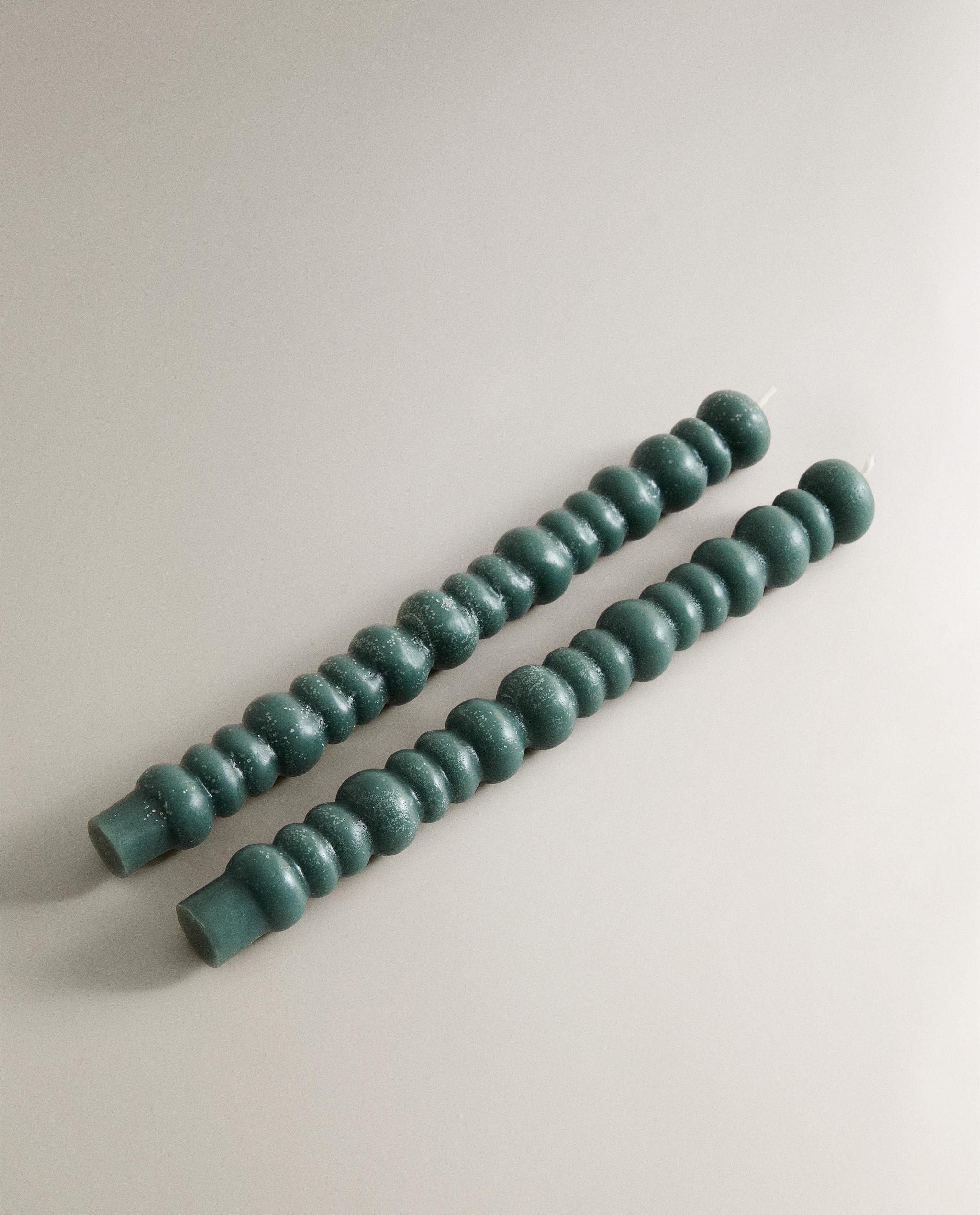 SET OF DECORATIVE WAVY CANDLES (SET OF 2) product thumbnail 13