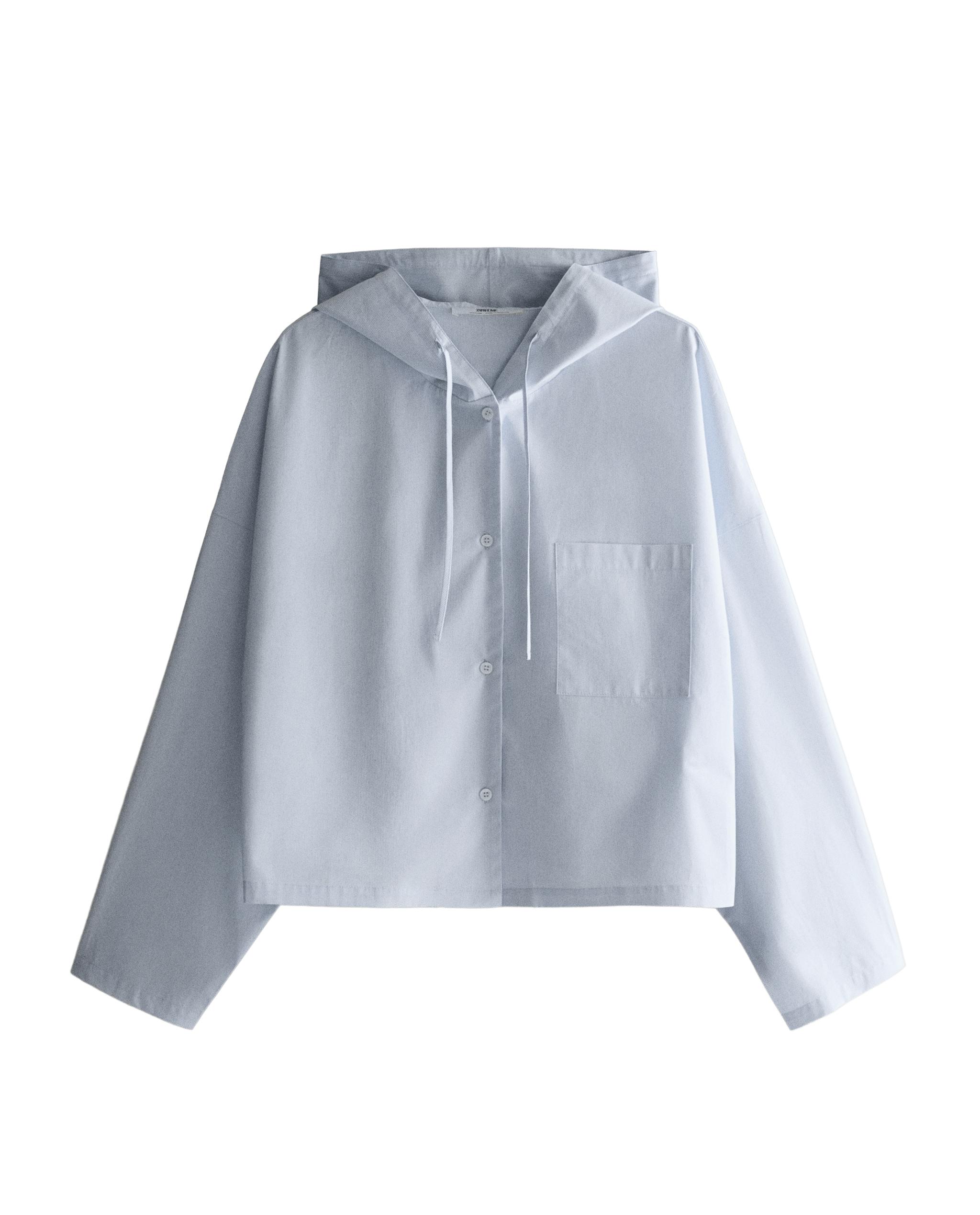 STRIPED SHIRT WITH HOOD product thumbnail 5