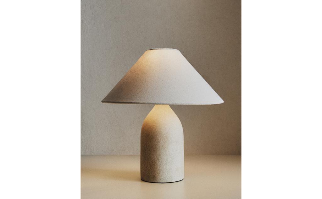 مصباح طاولة صغير خزف