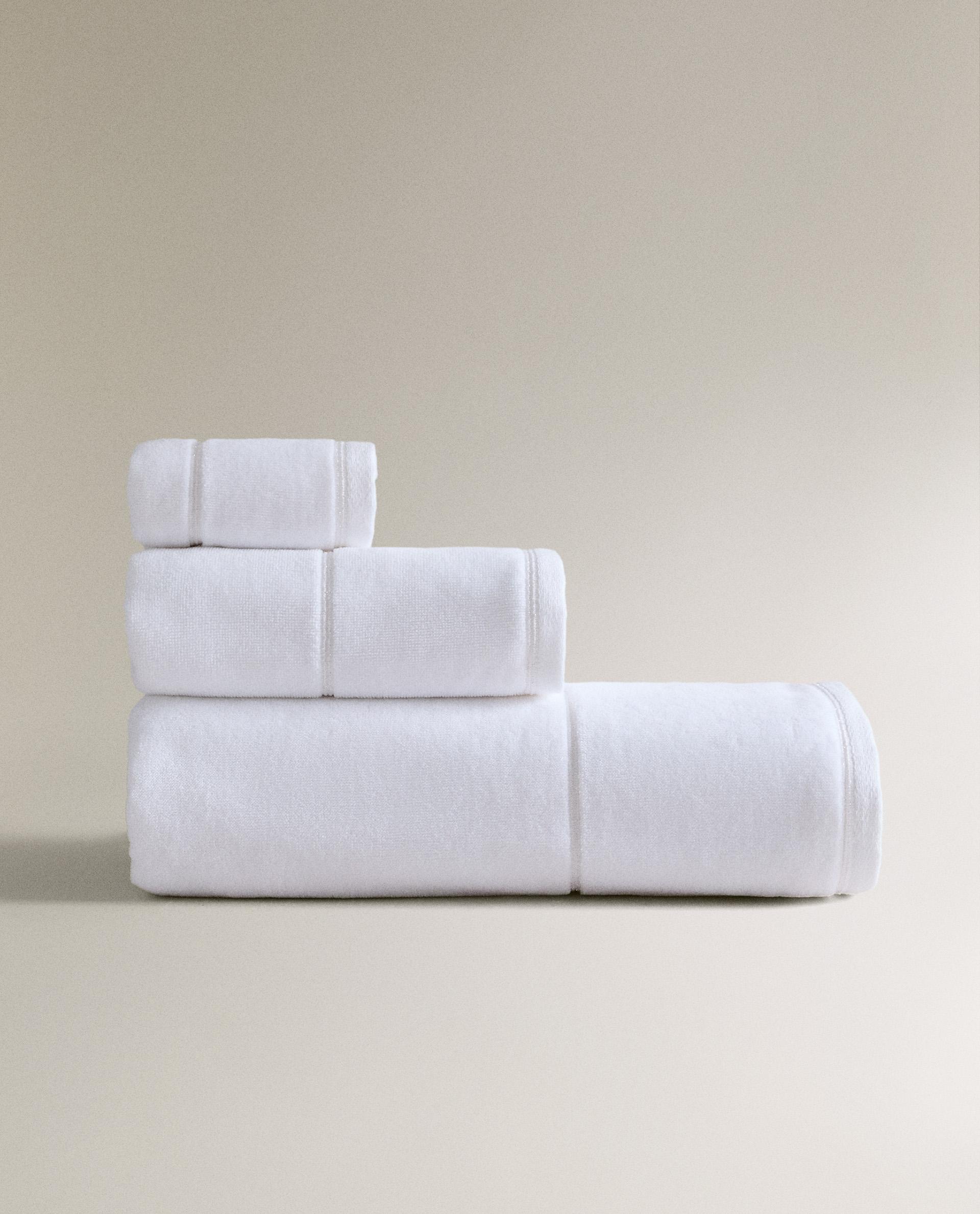 VELOUR BATH TOWEL WITH METALLIC THREAD | Zara Home Worldwide