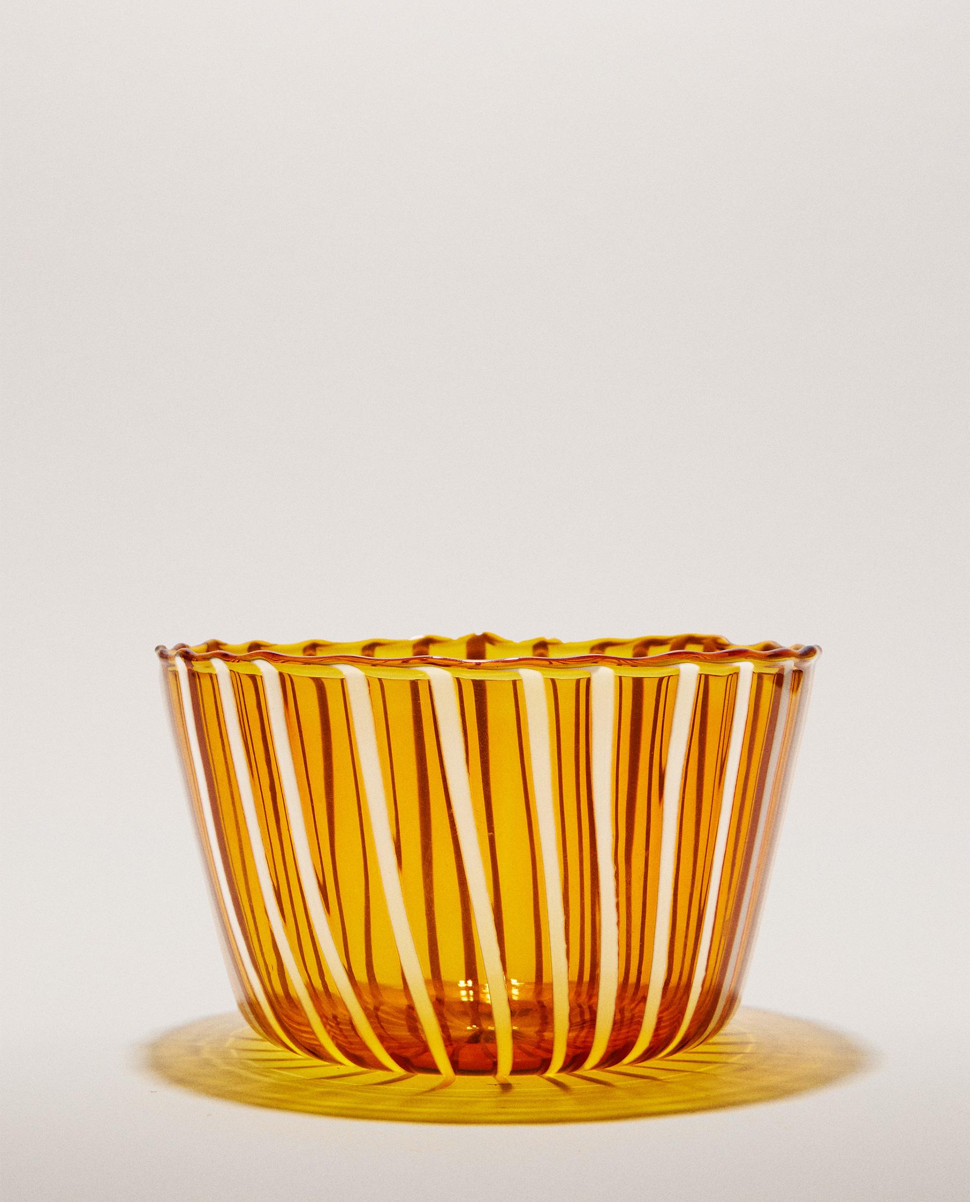 STRIPED BOROSILICATE BOWL