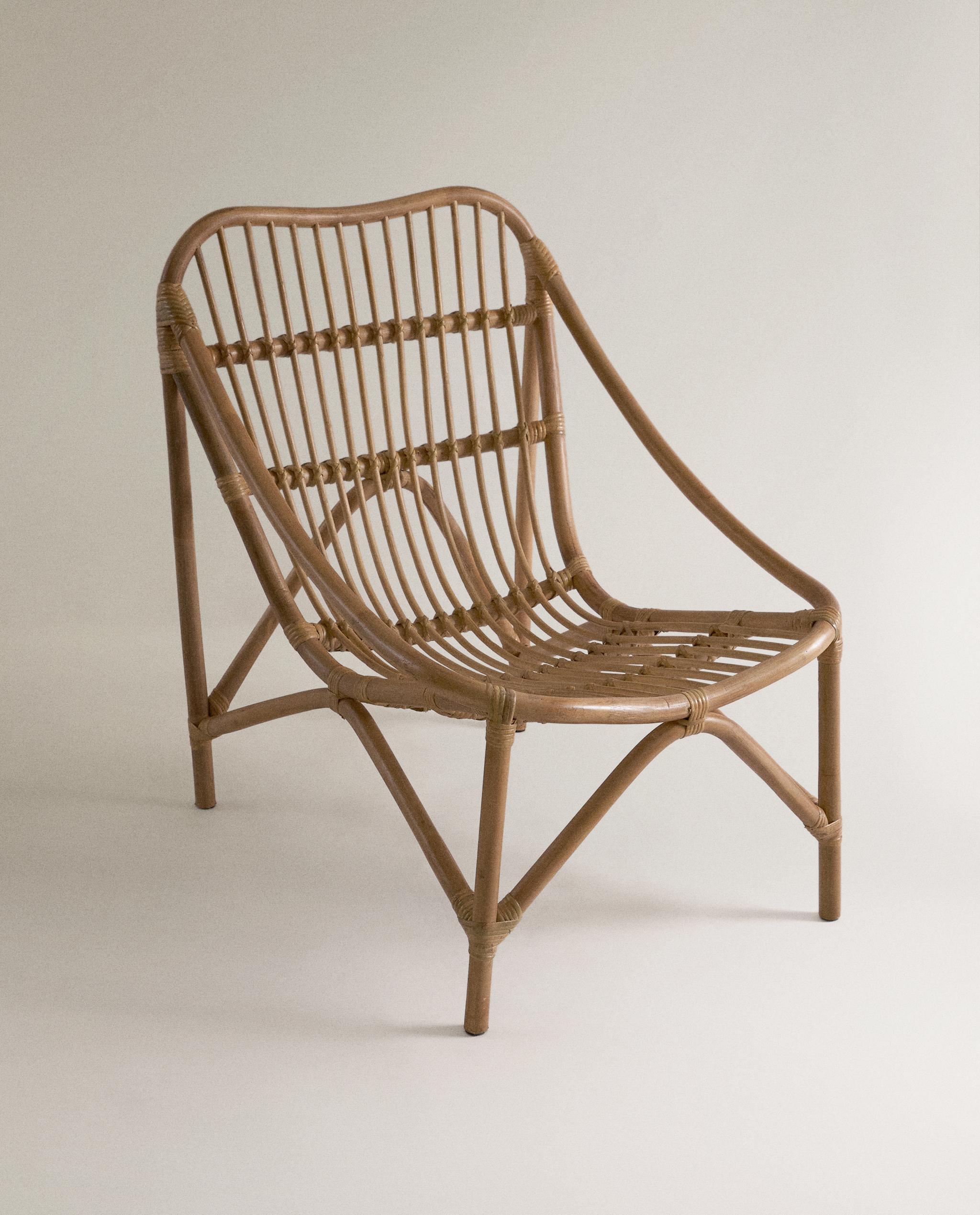 RATTAN ACCENT CHAIR AND CUSHION product thumbnail 8