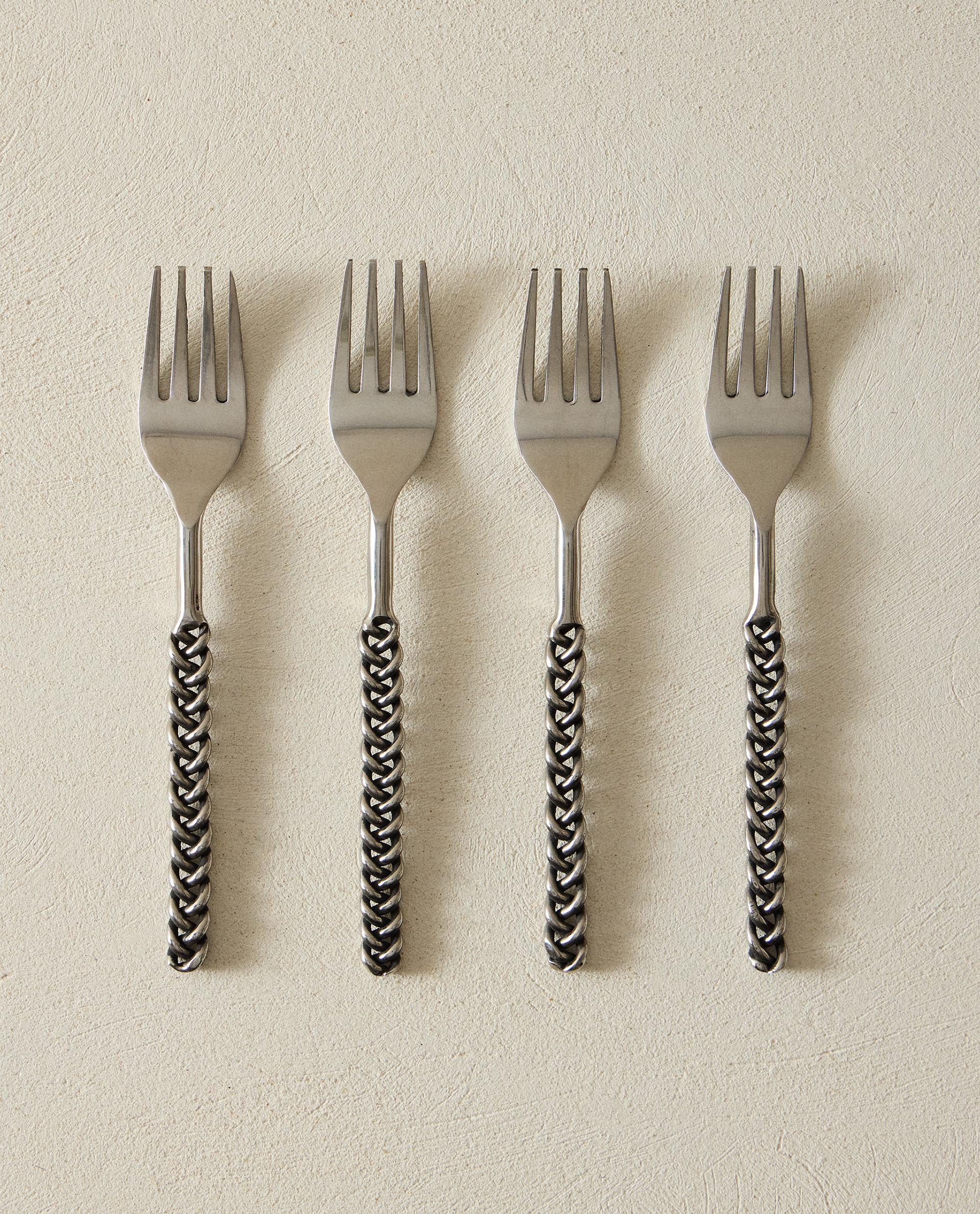 4 Fourchettes à Chocolat En Acier Inoxydable - Pour Tremper Et Décorer Pralines, Fruits, Fromage - Set De Couverts DIY