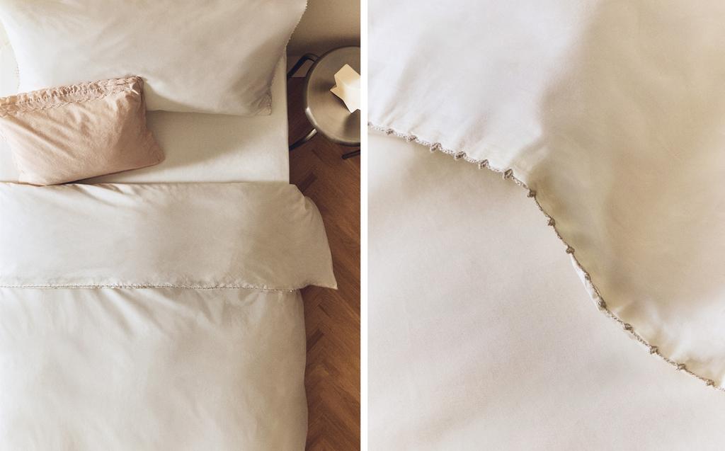 KIDS' DUVET COVER WITH EMBROIDERED TRIM KIDS' DUVET COVER WITH EMBROIDERED TRIM