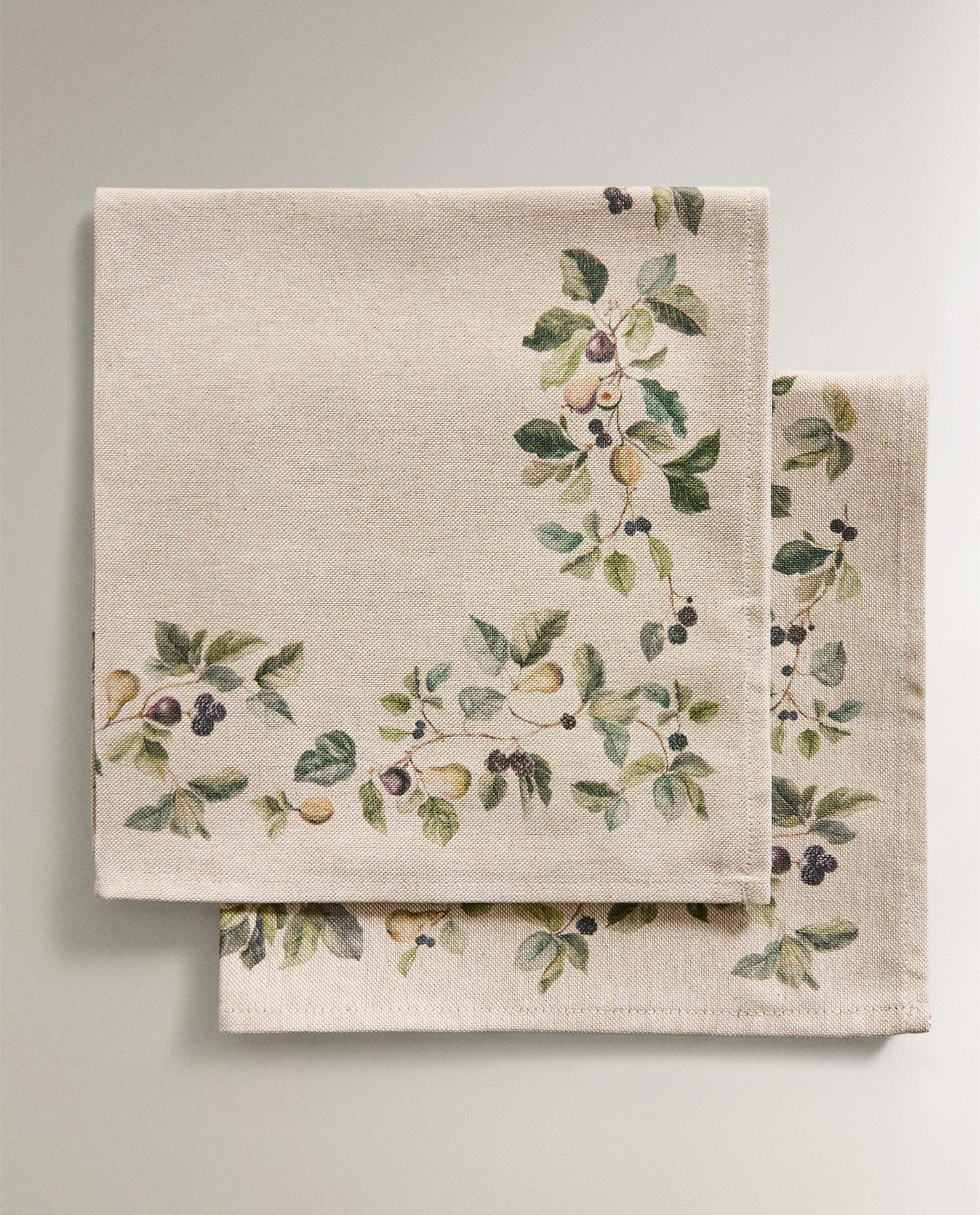 PACK OF FRUIT PRINT NAPKINS (PACK OF 2) product thumbnail 3