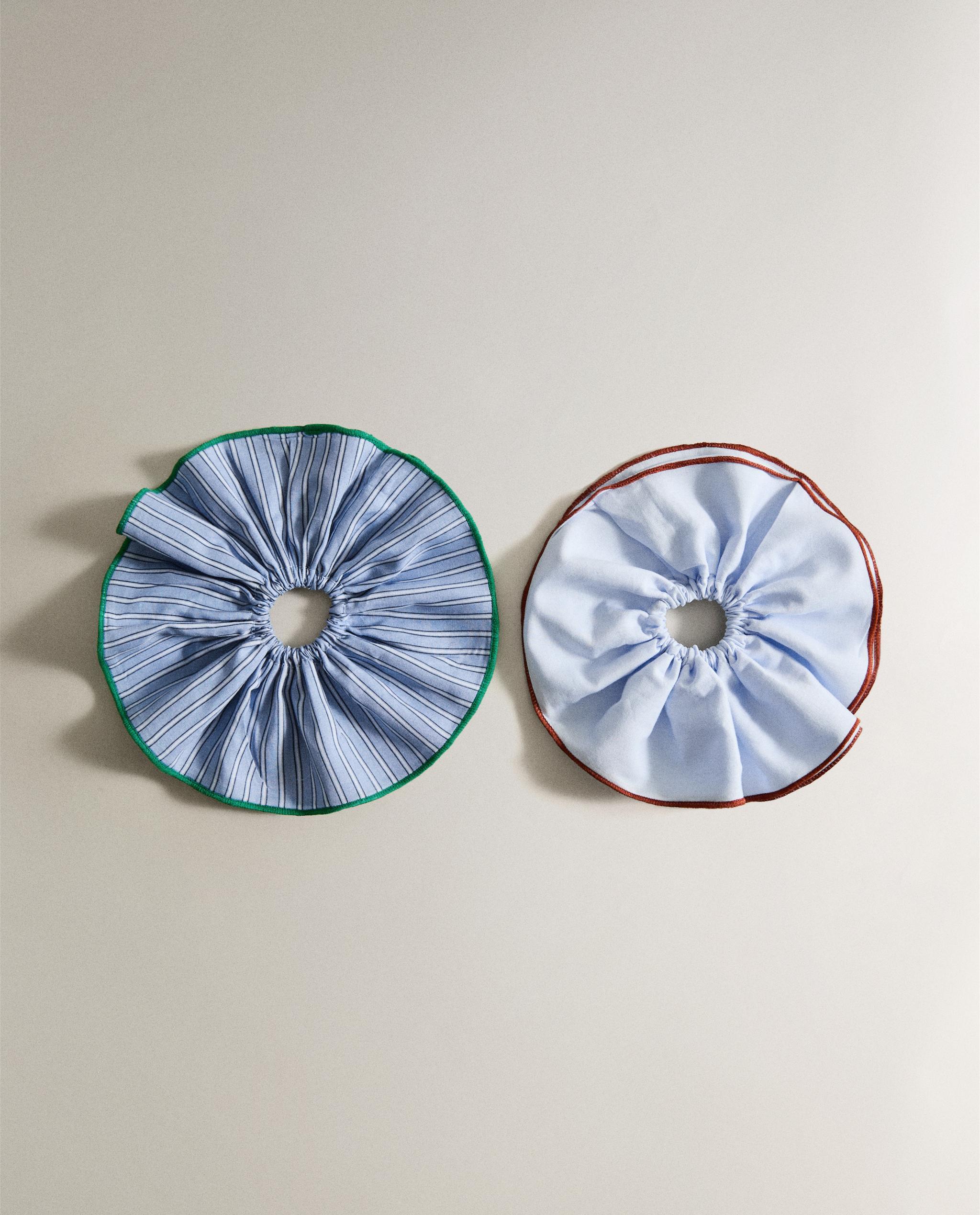 PACK OF CHILDREN'S STRIPED SCRUNCHIES (PACK OF 2) product thumbnail 2