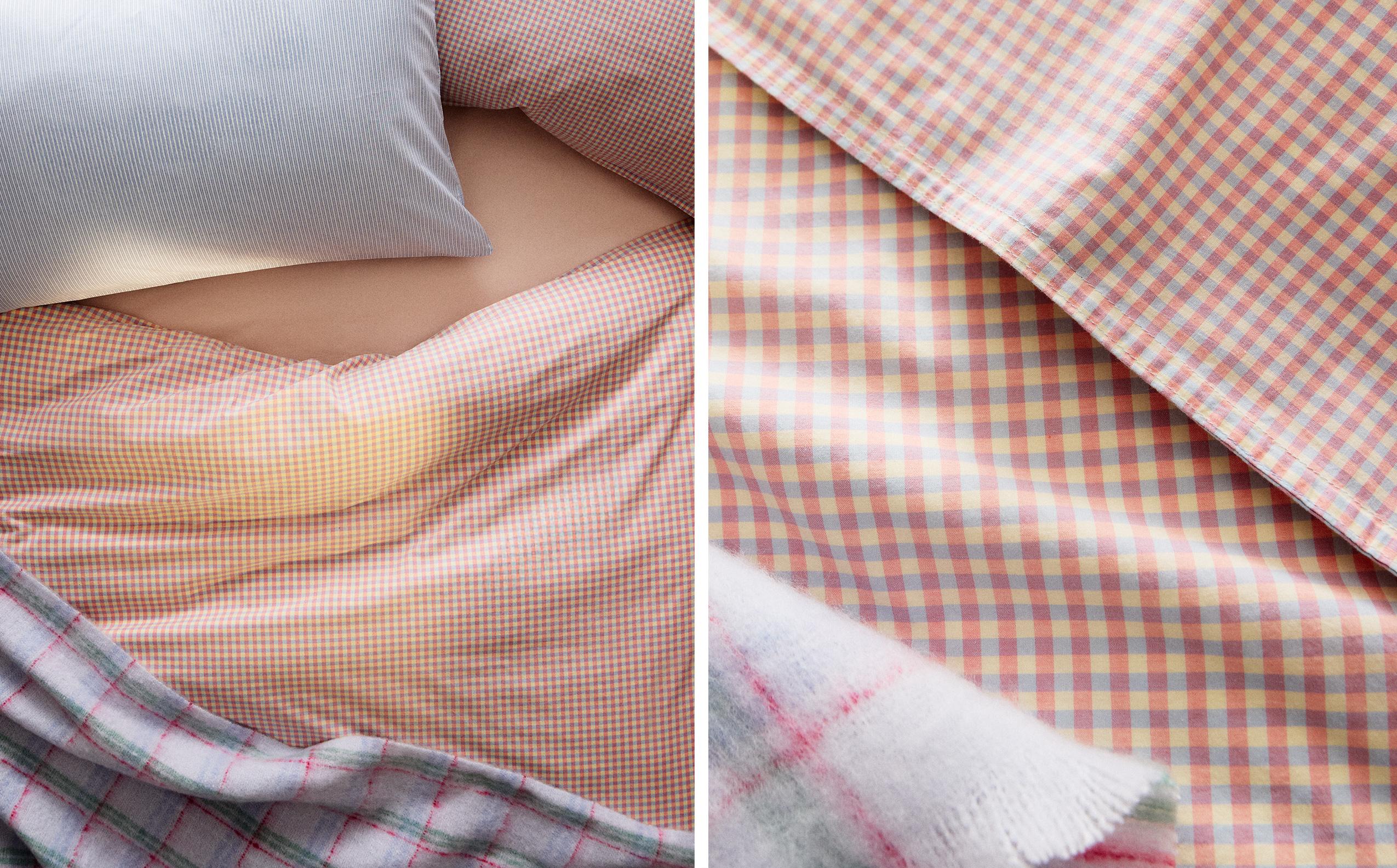 KIDS' GINGHAM COTTON DUVET COVER product thumbnail 4