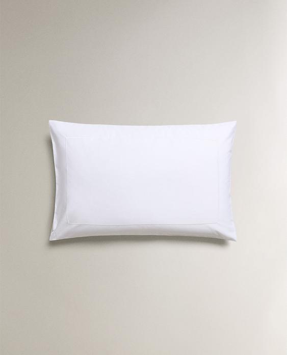 SCALLOPED EDGE COTTON PERCALE PILLOWCASE (800 THREAD COUNT)