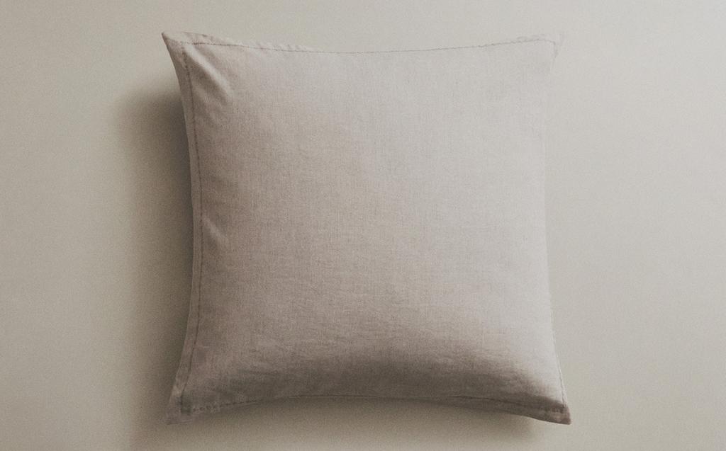 CAPA DE ALMOFADA EDREDOM DE LINHO ACOLCHOADO COM PONTOS CAPA DE ALMOFADA EDREDOM DE LINHO ACOLCHOADO COM PONTOS