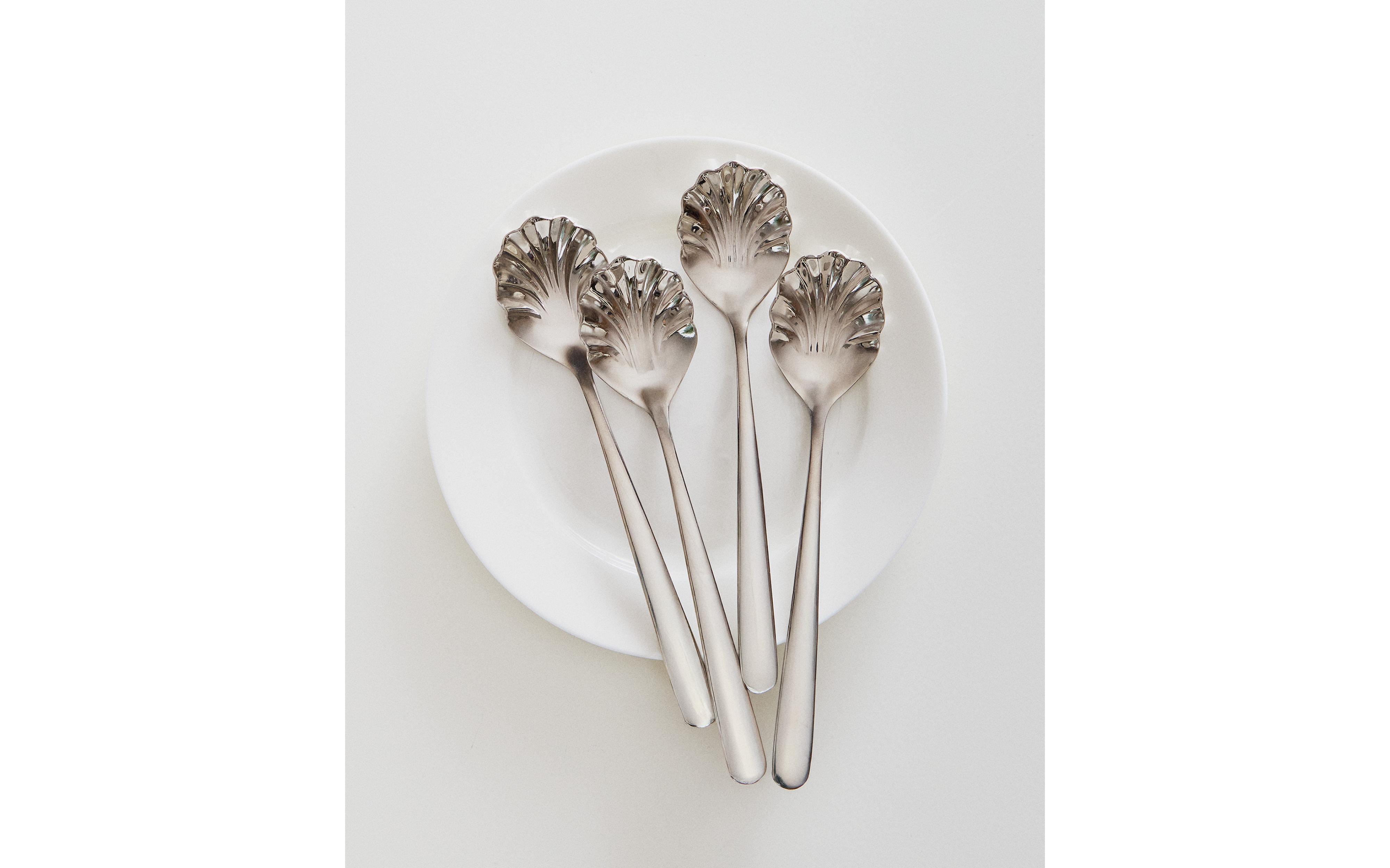 PACK OF STEEL SHELL DESSERT SPOONS (PACK OF 4) product thumbnail 2