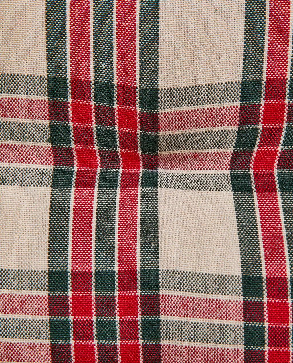 CHRISTMAS CHECK SEAT CUSHION