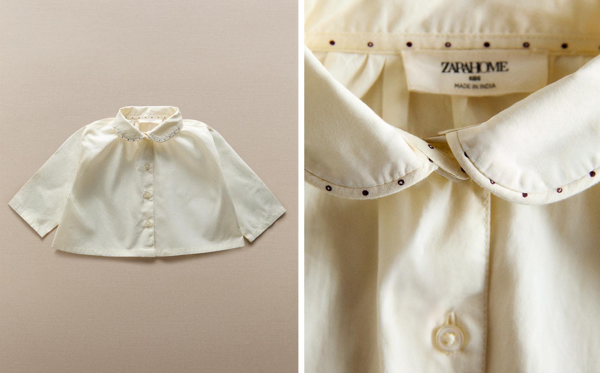BABY SHIRT WITH PIPING BABY SHIRT WITH PIPING