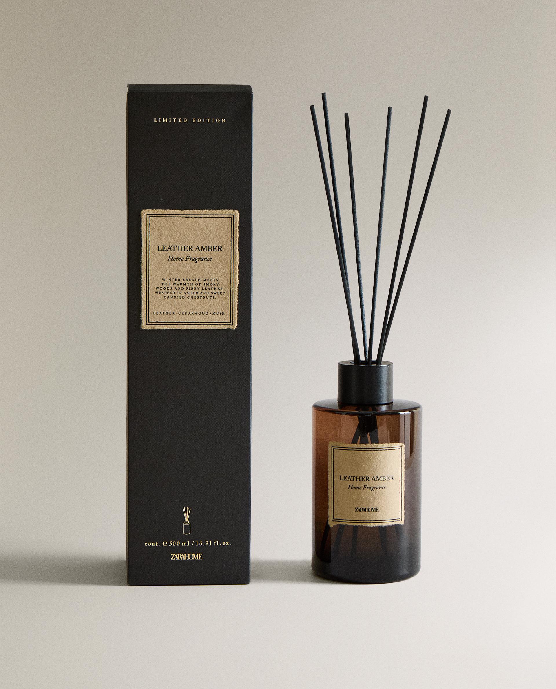 (500 ML) LEATHER AMBER REED DIFFUSERS | Zara Home Kuwait