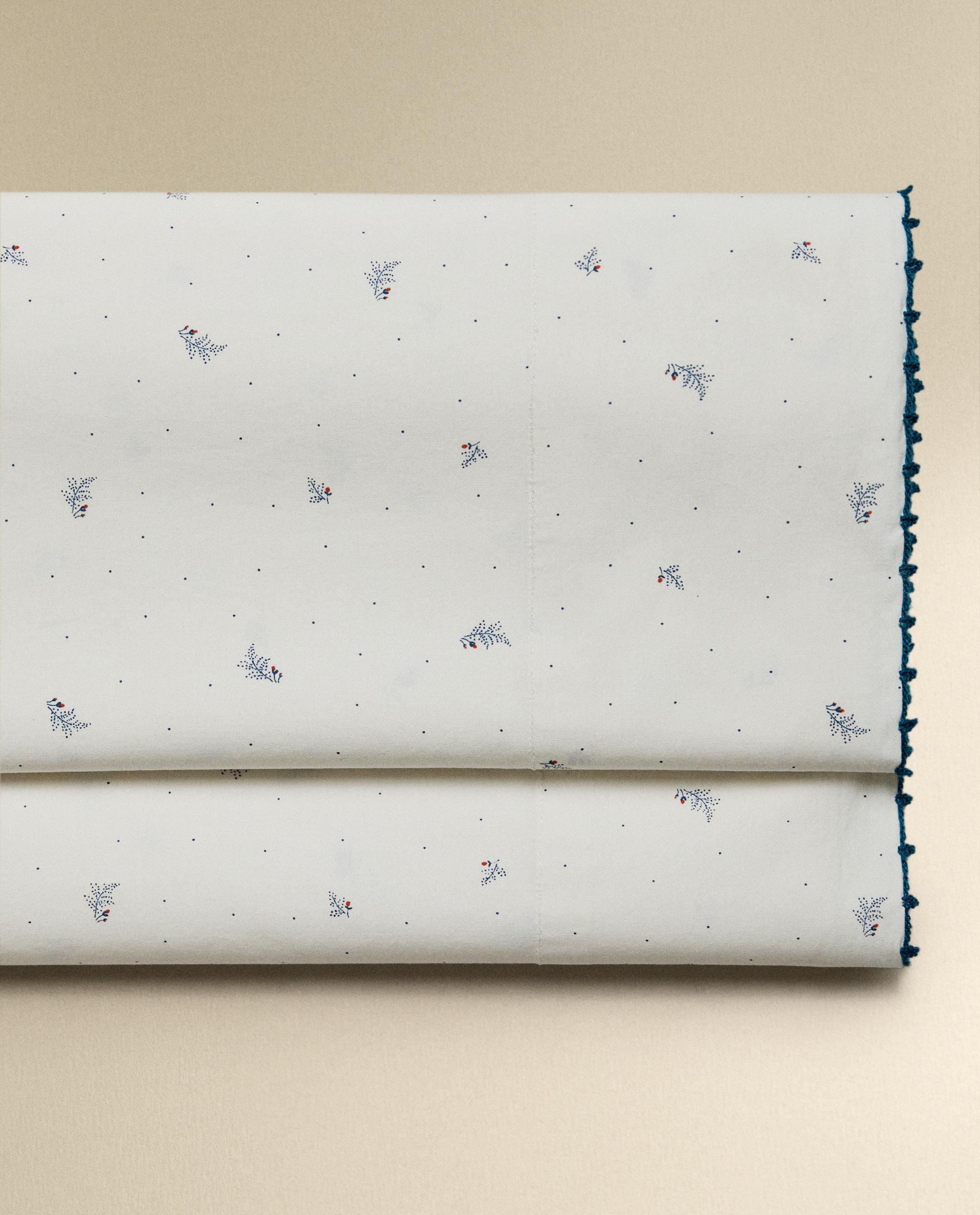 CHILDREN’S LEAF AND POLKA DOT COTTON FLAT SHEET product thumbnail 5