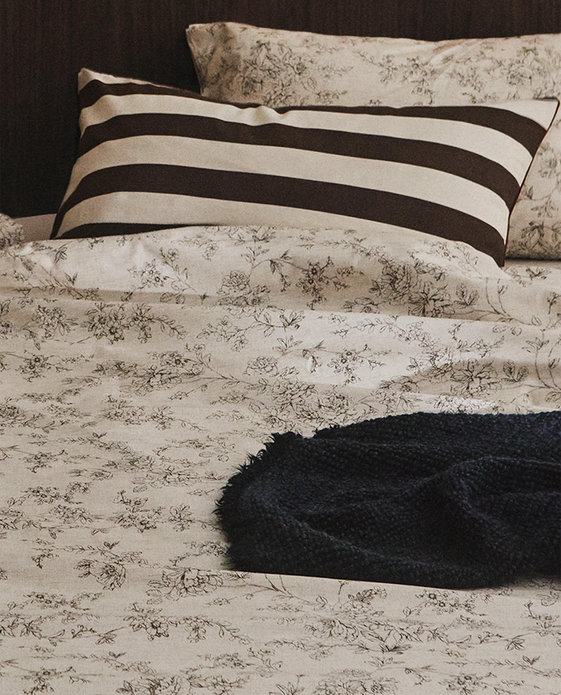 コットンリネン ストライプ デュべカバー | Zara Home 日本/Japan