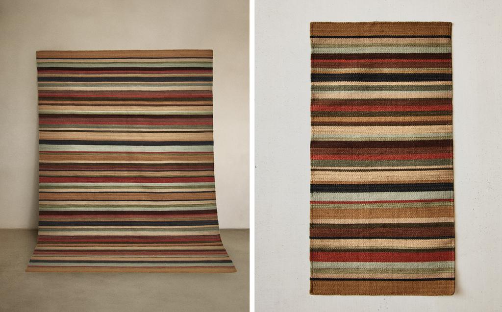 STRIPED COLORED AREA RUG STRIPED COLORED AREA RUG