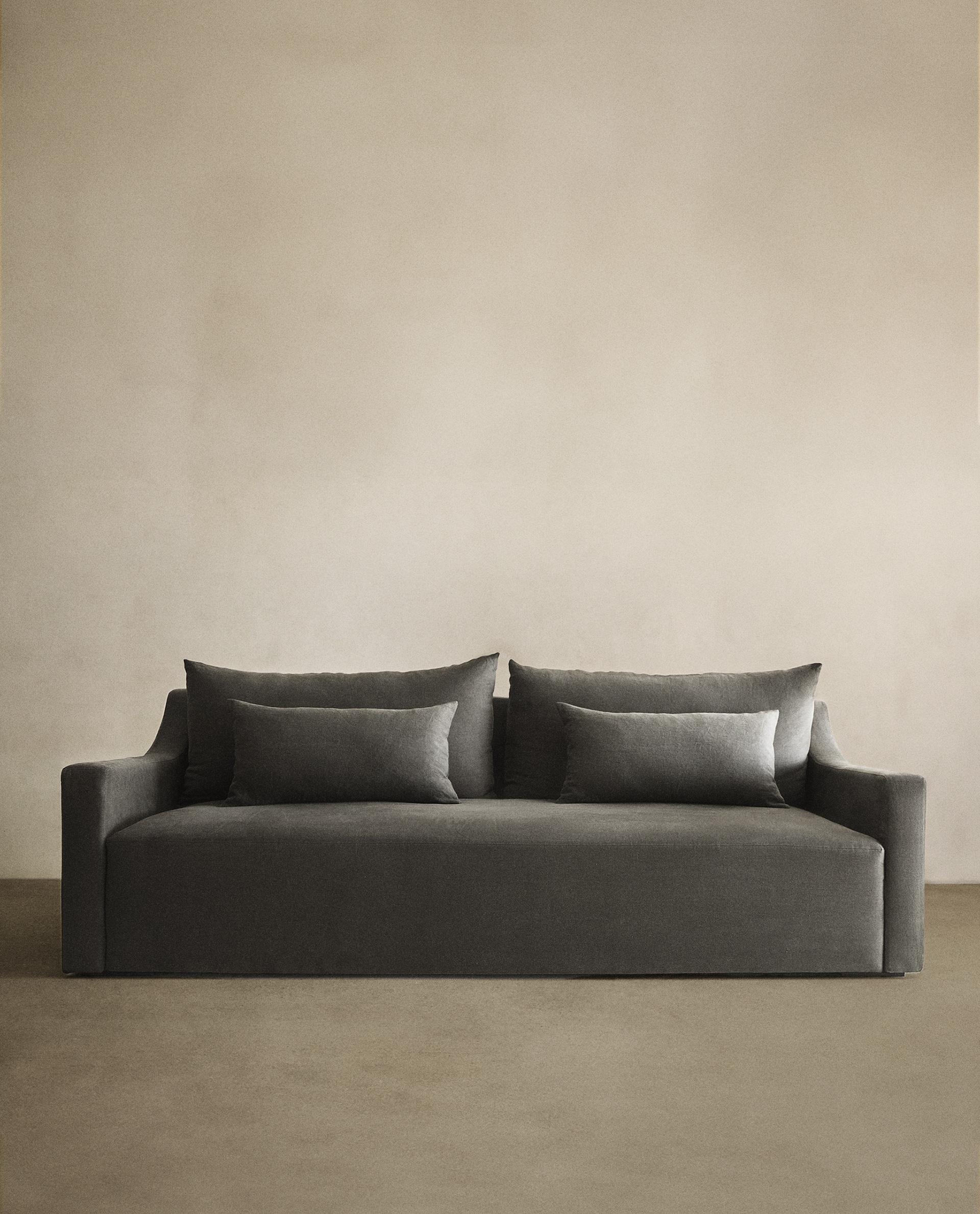 Washed Linen Sofa - Stylish & Comfortable Seating