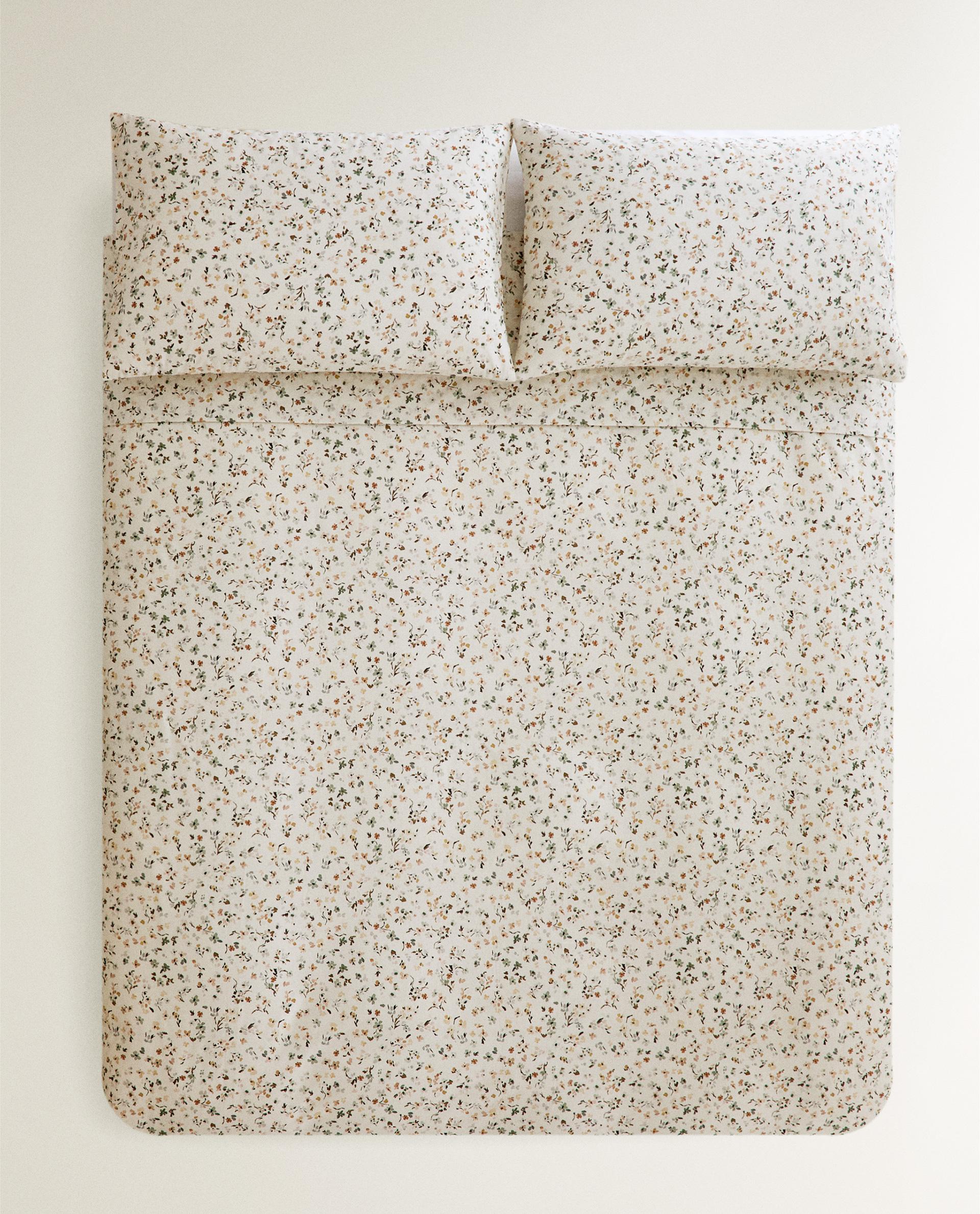 フラワープリント デュべカバー | Zara Home 日本/Japan フラワープリント デュべカバー | Zara Home 日本/Japan