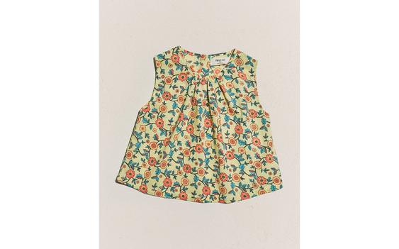 TOP INFANTIL COM FLORES