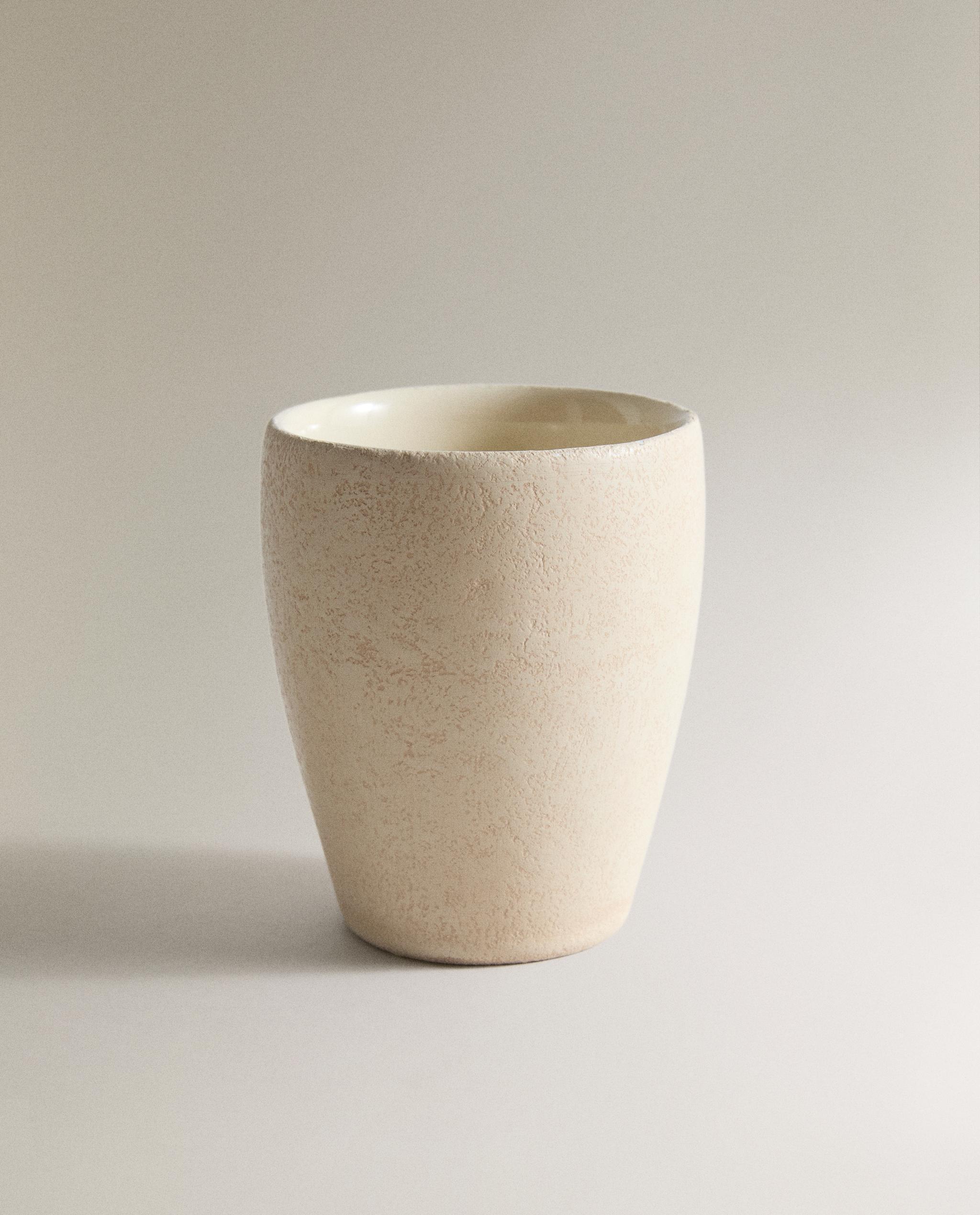 EARTH BROWN CERAMIC TOOTHBRUSH HOLDER product thumbnail 2