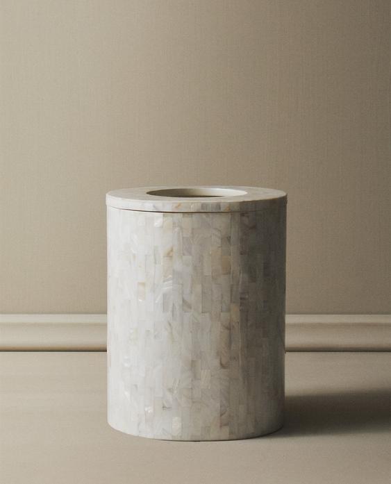 PAPELERA BAÑO MADREPERLA