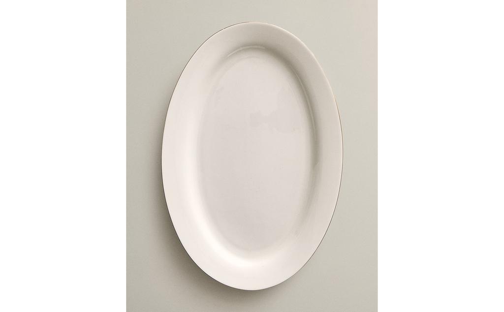 PLAT OVALE PORCELAINE BONE CHINA BORD