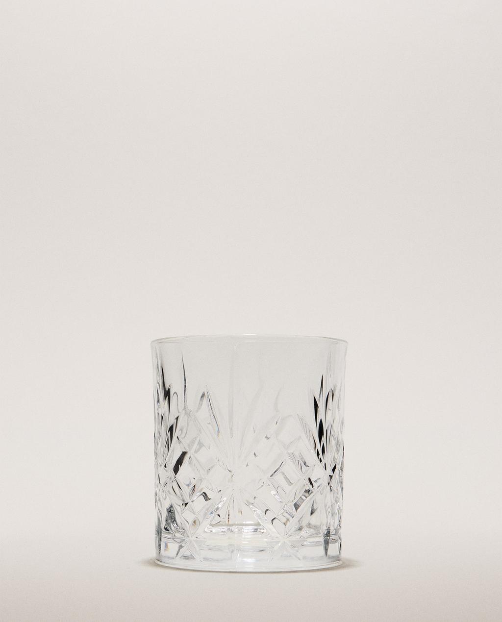 TRINKGLAS KRISTALLGLAS RELIEF