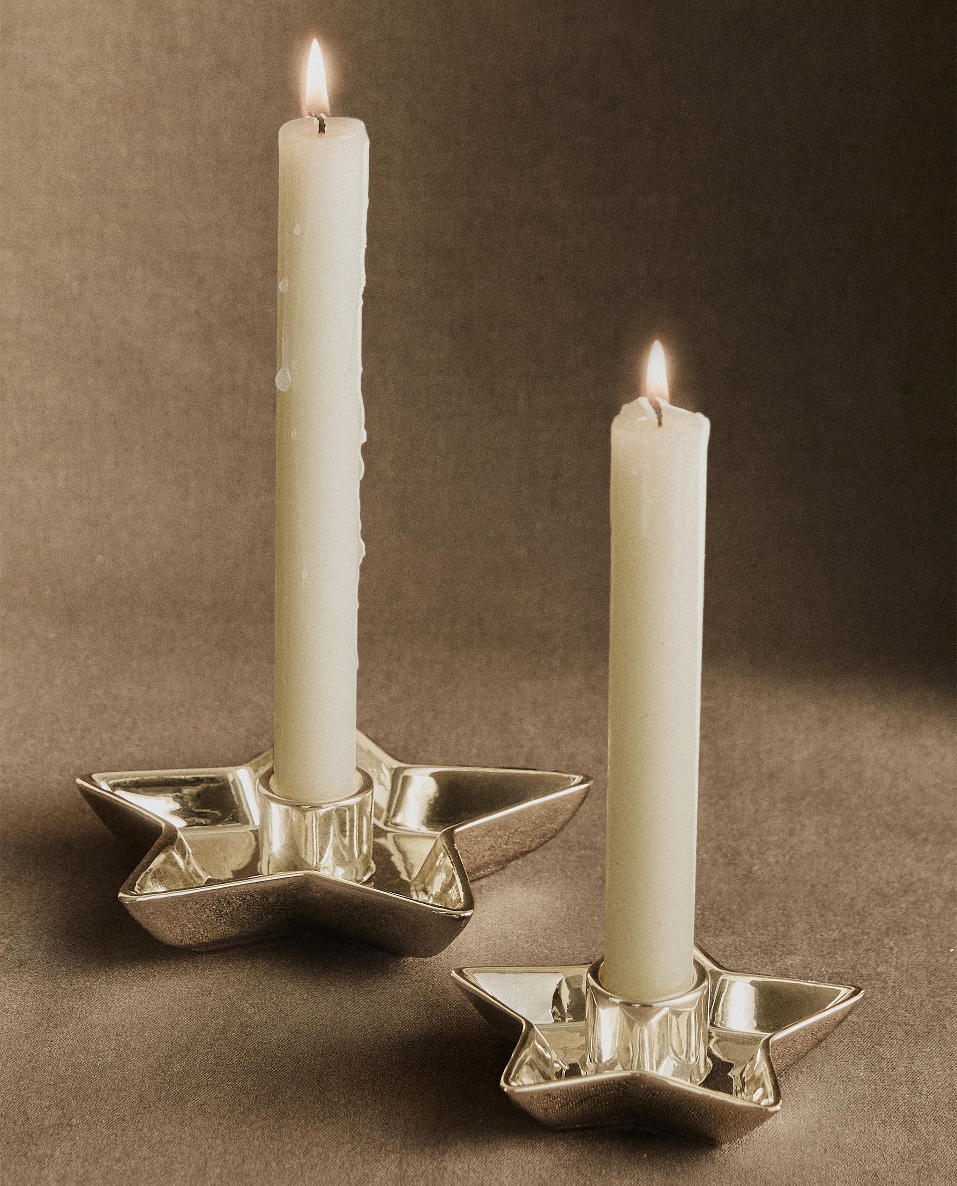 グリッター スノー クリスマスツリー キャンドル | Zara Home