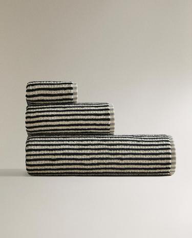 DYED THREAD COTTON BATH TOWEL