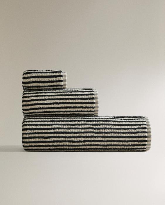 DYED THREAD COTTON BATH TOWEL