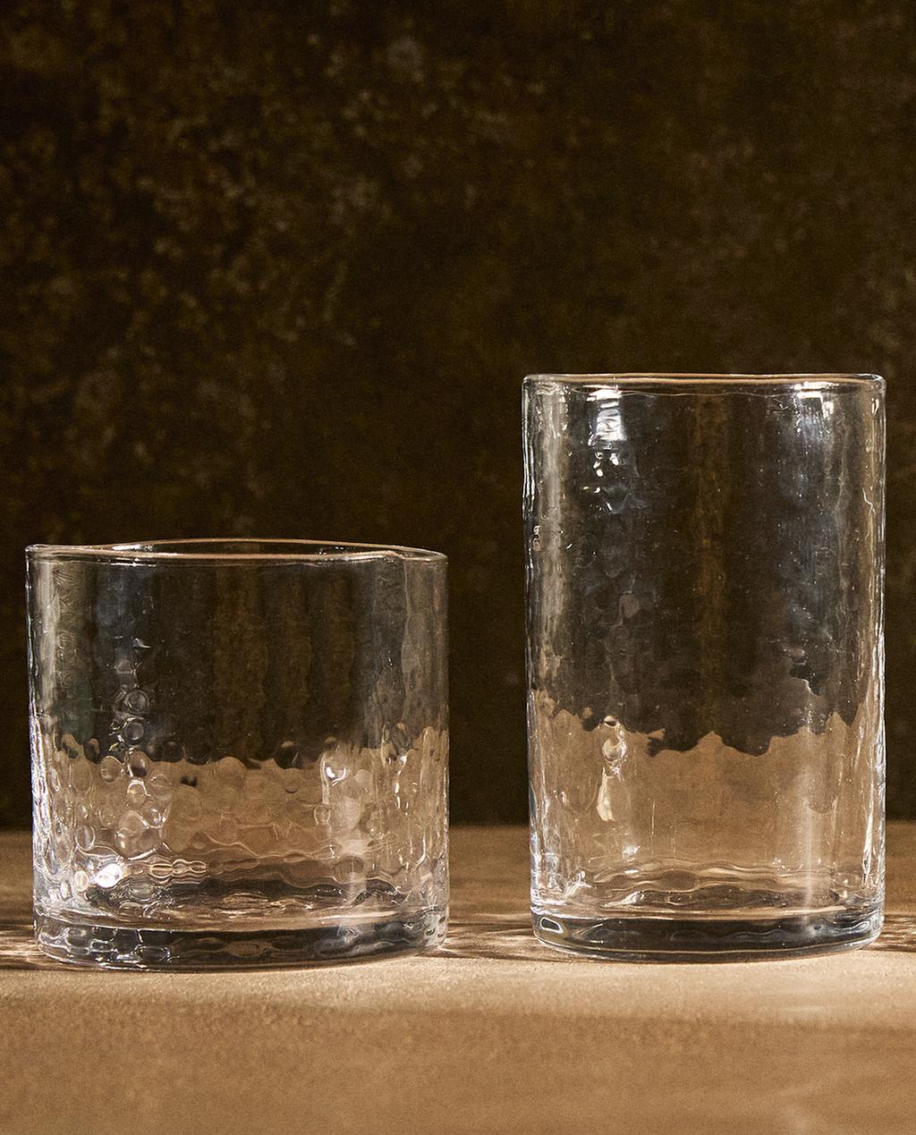 HAMMERED EFFECT GLASSWARE SET