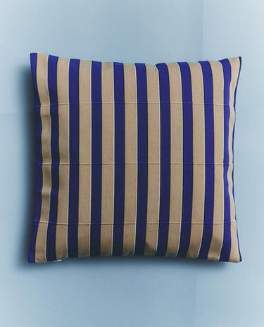 HOUSSE COUSSIN RAYURES