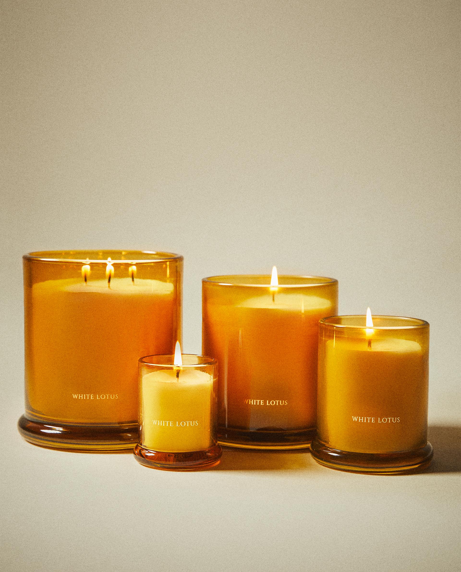 WHITE LOTUS SCENTED CANDLES