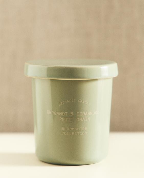 (170 G) BERGAMOT & CEDARWOOD SCENTED CANDLE