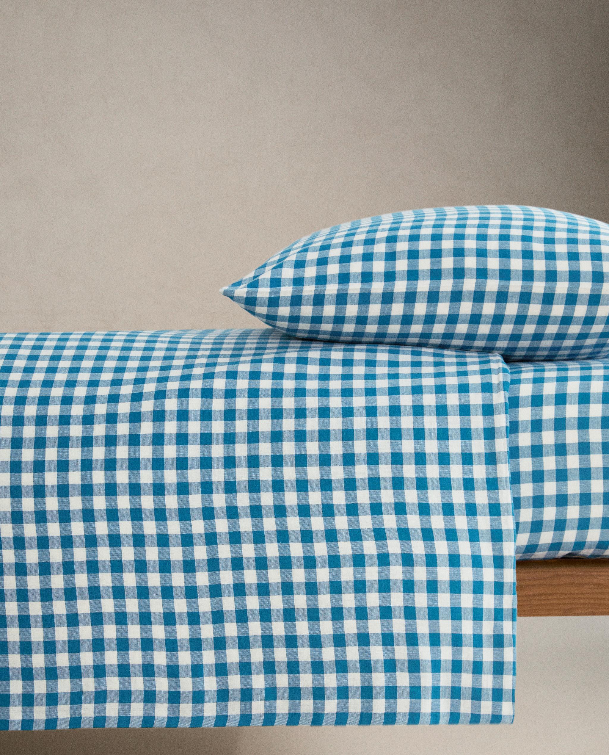 KIDS' CHECK MUSLIN DUVET COVER product thumbnail 2