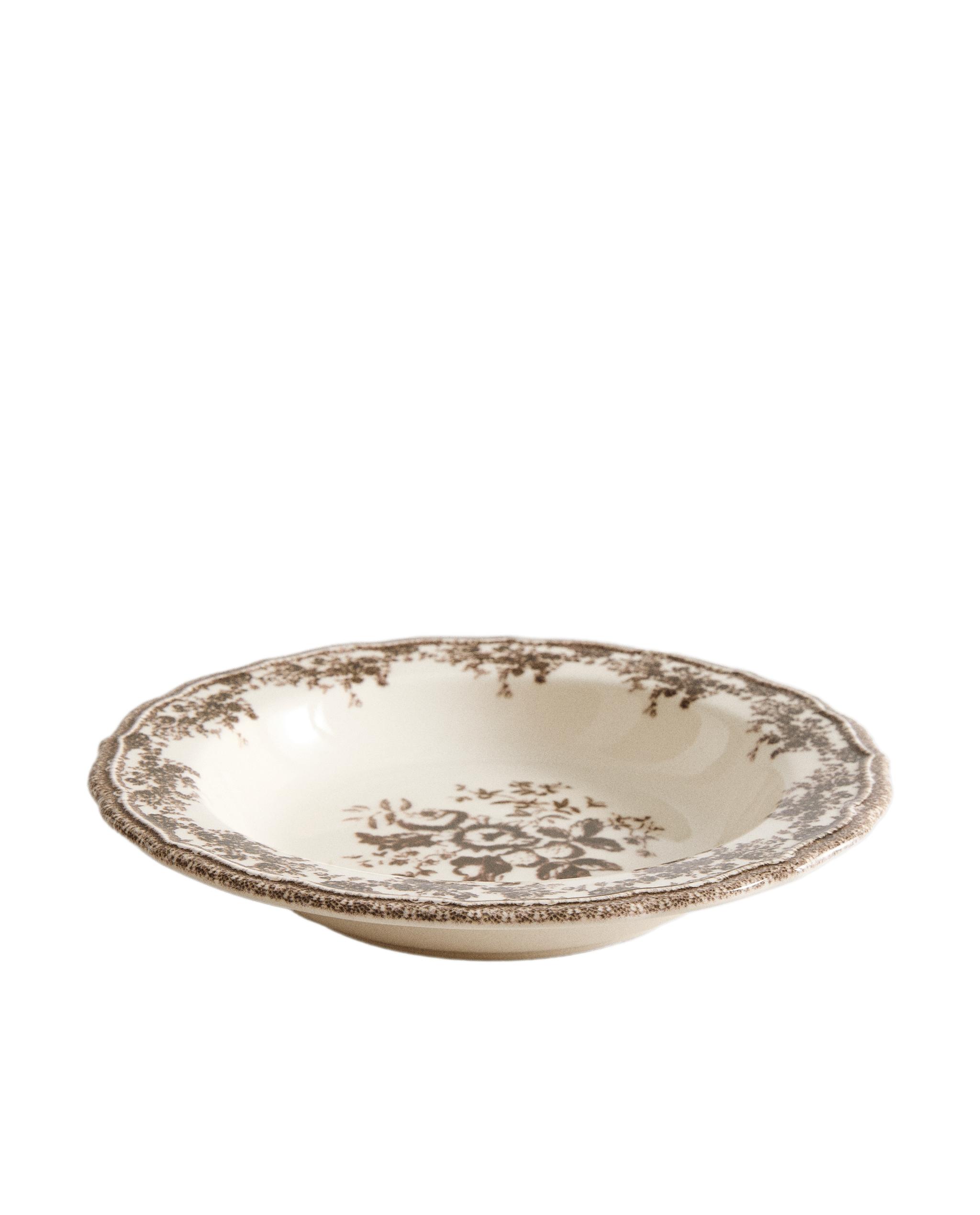 FLORAL EARTHENWARE SOUP PLATE product thumbnail 11