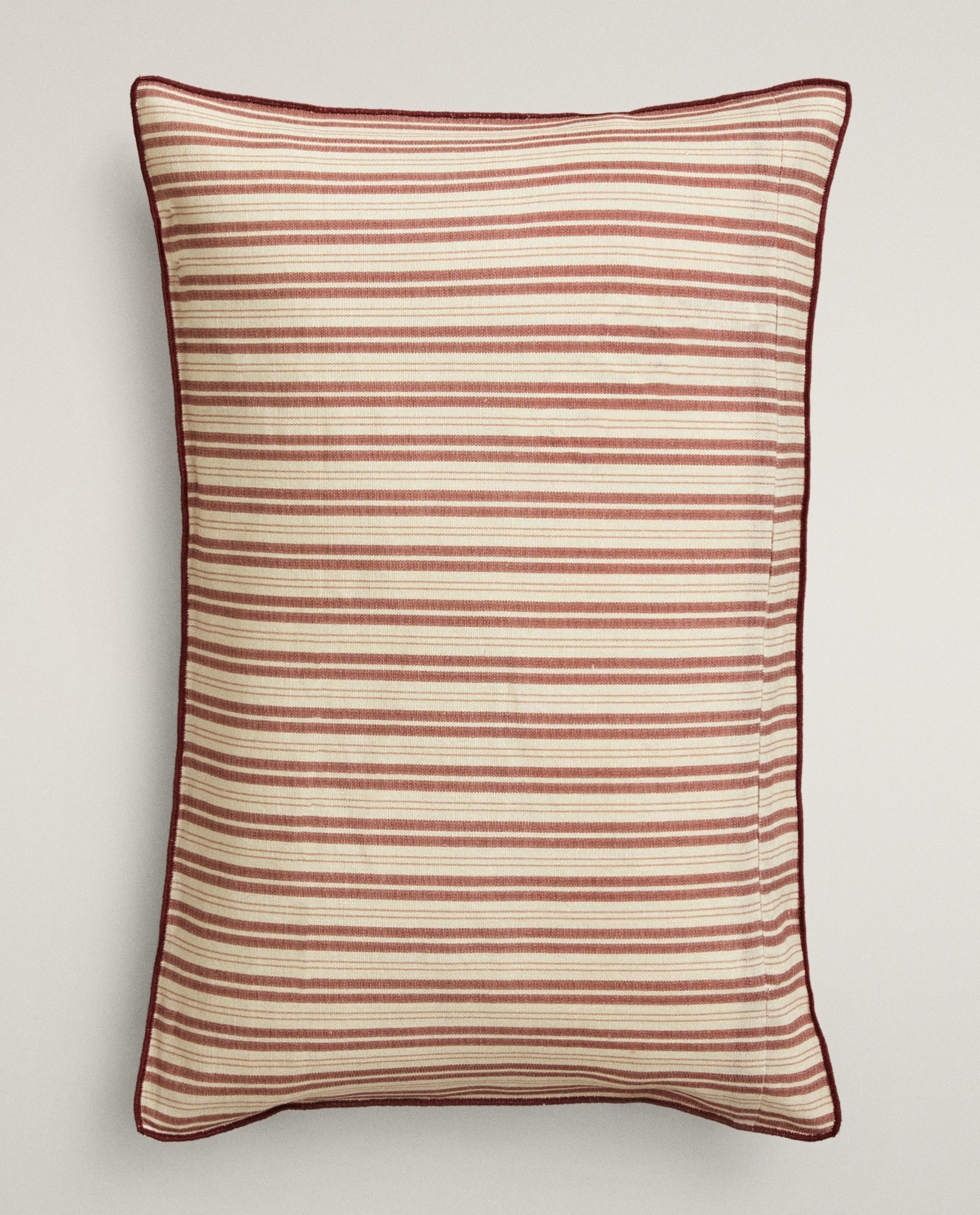 STRIPED AND FLORAL CUSHION COVER product thumbnail 8