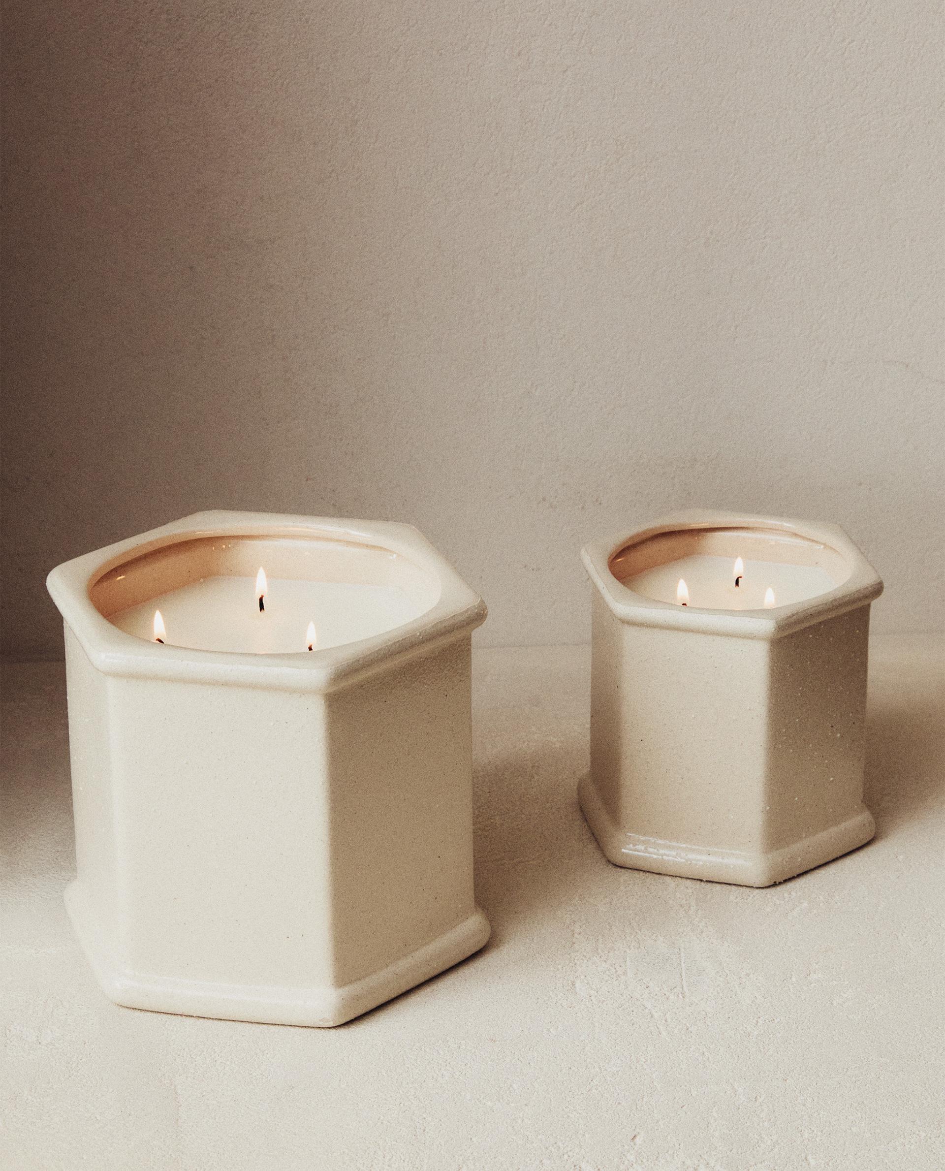 * vintage candle ❀ 小さな陶器製 キャンドル KITOWA】SCENTED CANDLE HINOKI/センティッドキャンドル（ヒノキ）