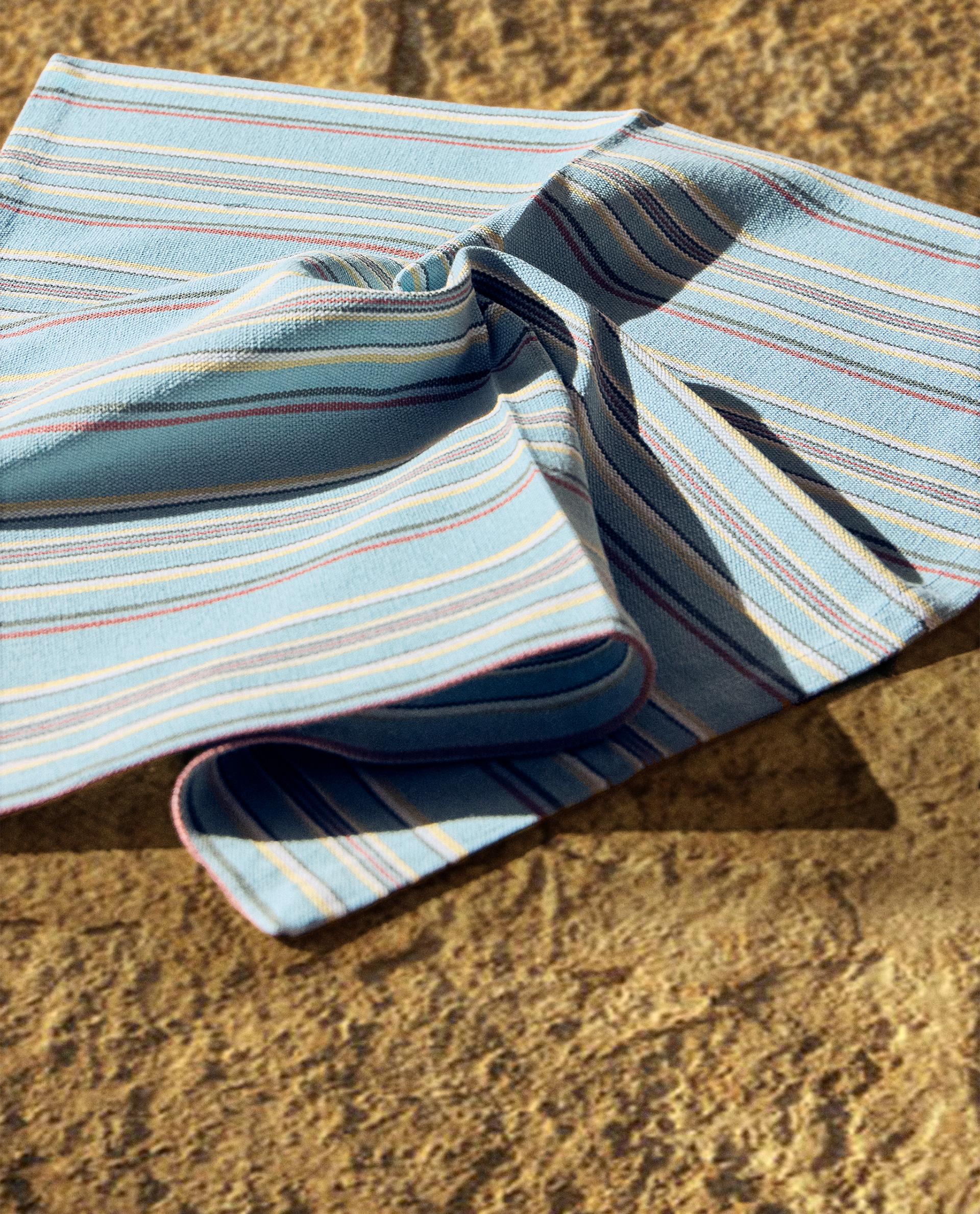 PACK OF COTTON NAPKINS WITH MULTICOLOURED STRIPES (PACK OF 4)