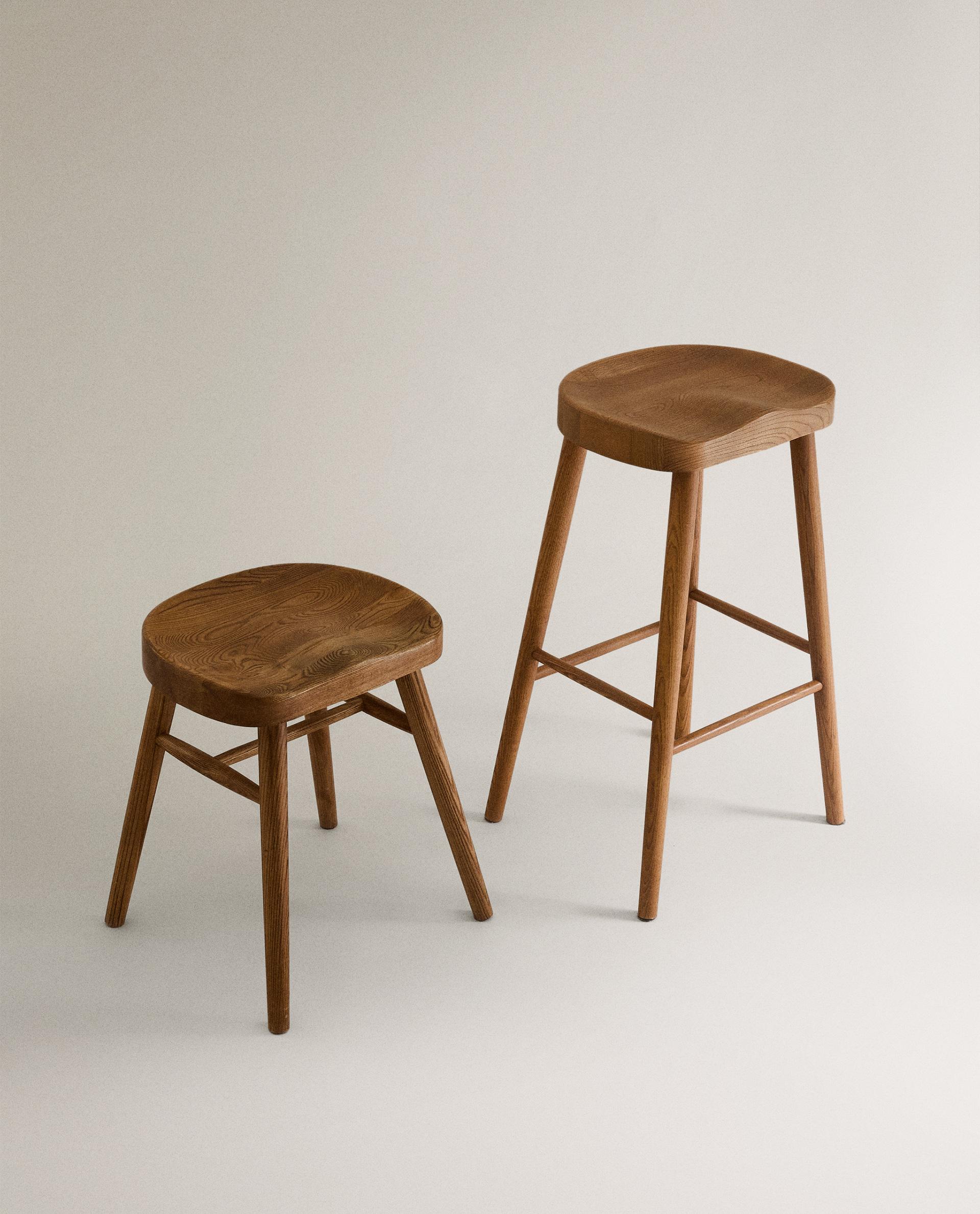 【ZARA 】木製アッシュスツール ASH WOOD STOOL | Zara Home Schweiz / Suisse / Svizzera