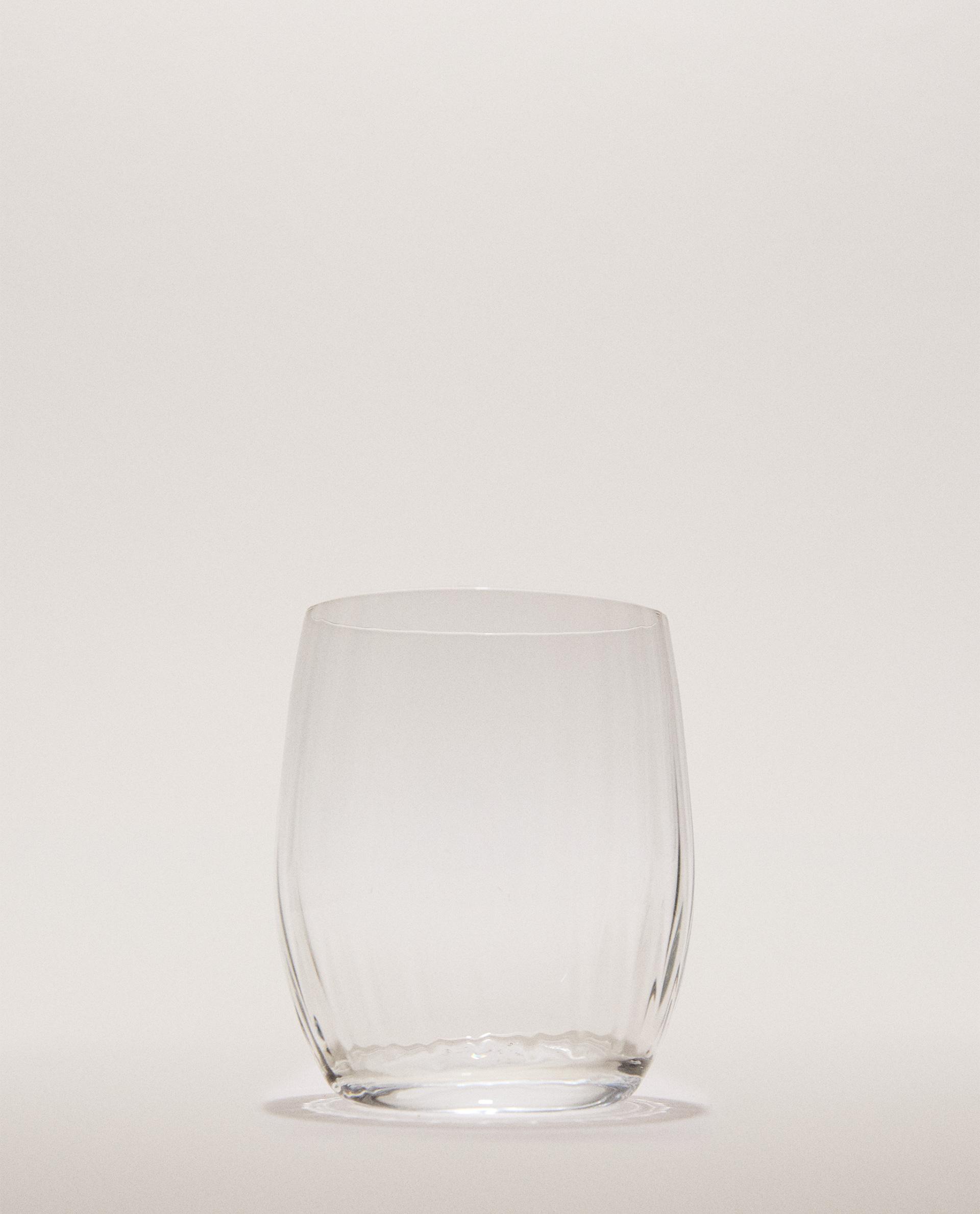 BICCHIERE IN VETRO BOHEMIA CRYSTAL CON LINEE BICCHIERE IN VETRO BOHEMIA CRYSTAL CON LINEE